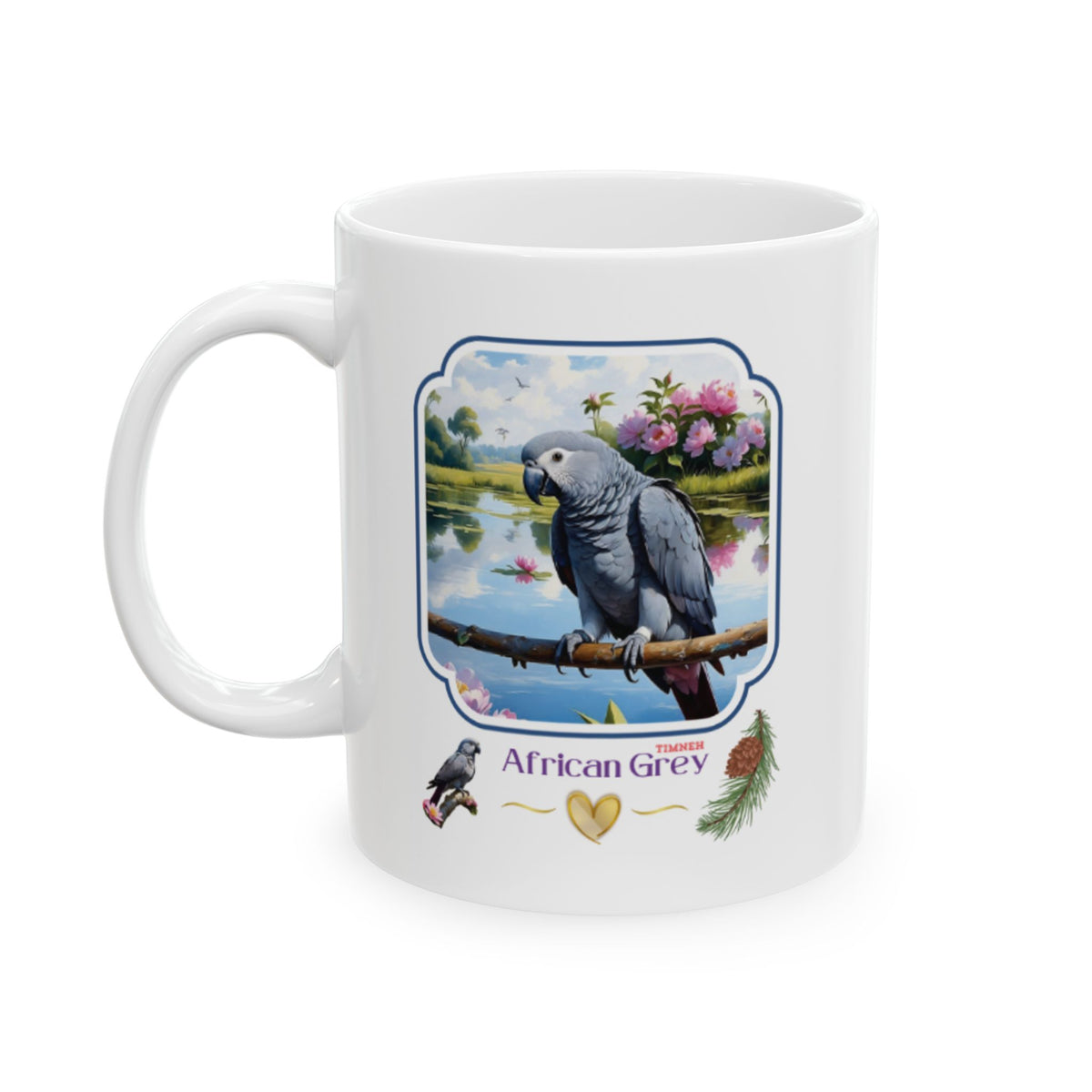 African Grey Timneh Lake Mug
