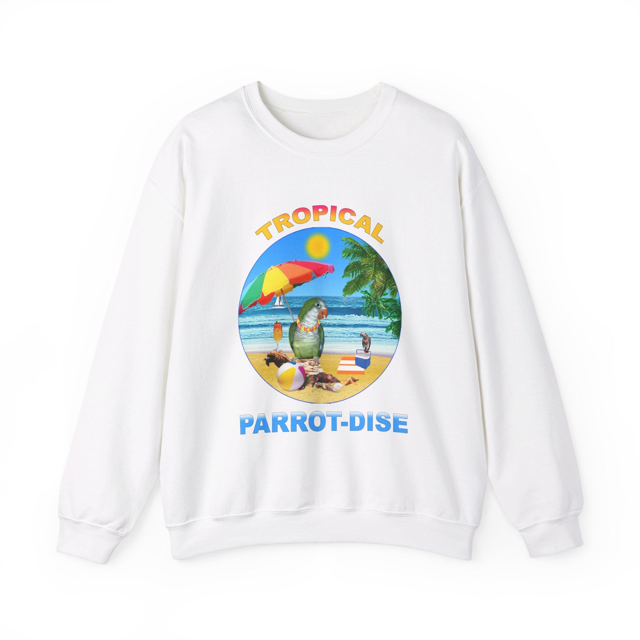 Tropical Parrot-Dise Green Quaker Sweatshirt