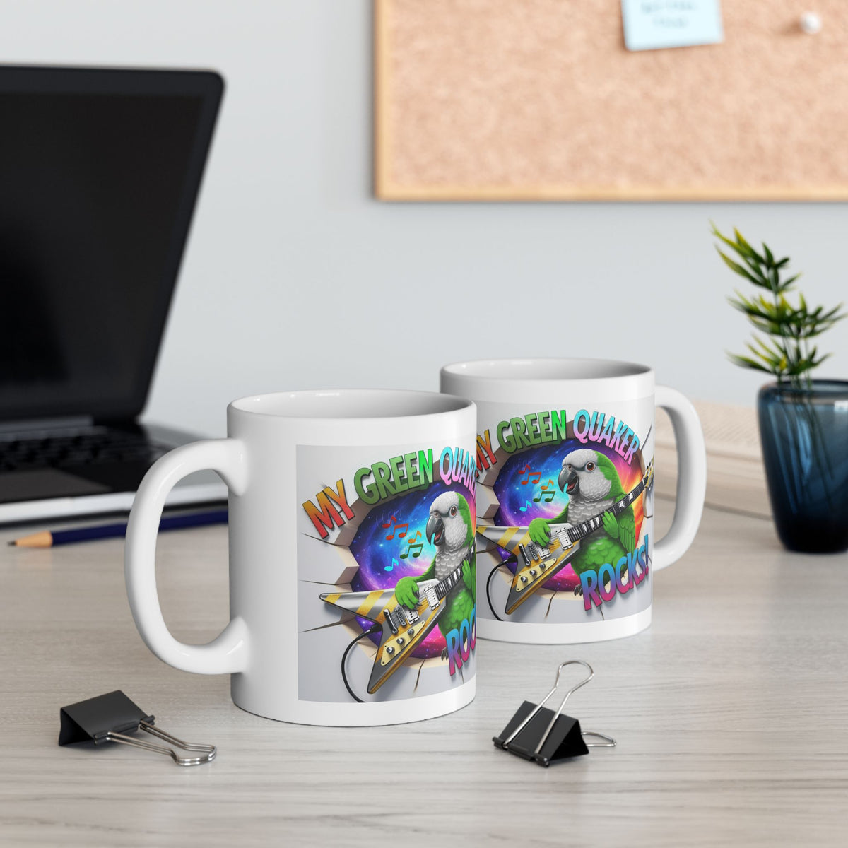My Green Quaker Rocks Mug