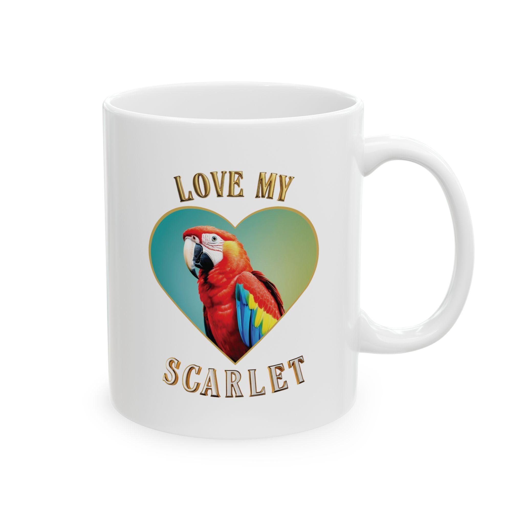 Love My Scarlet Macaw Mug