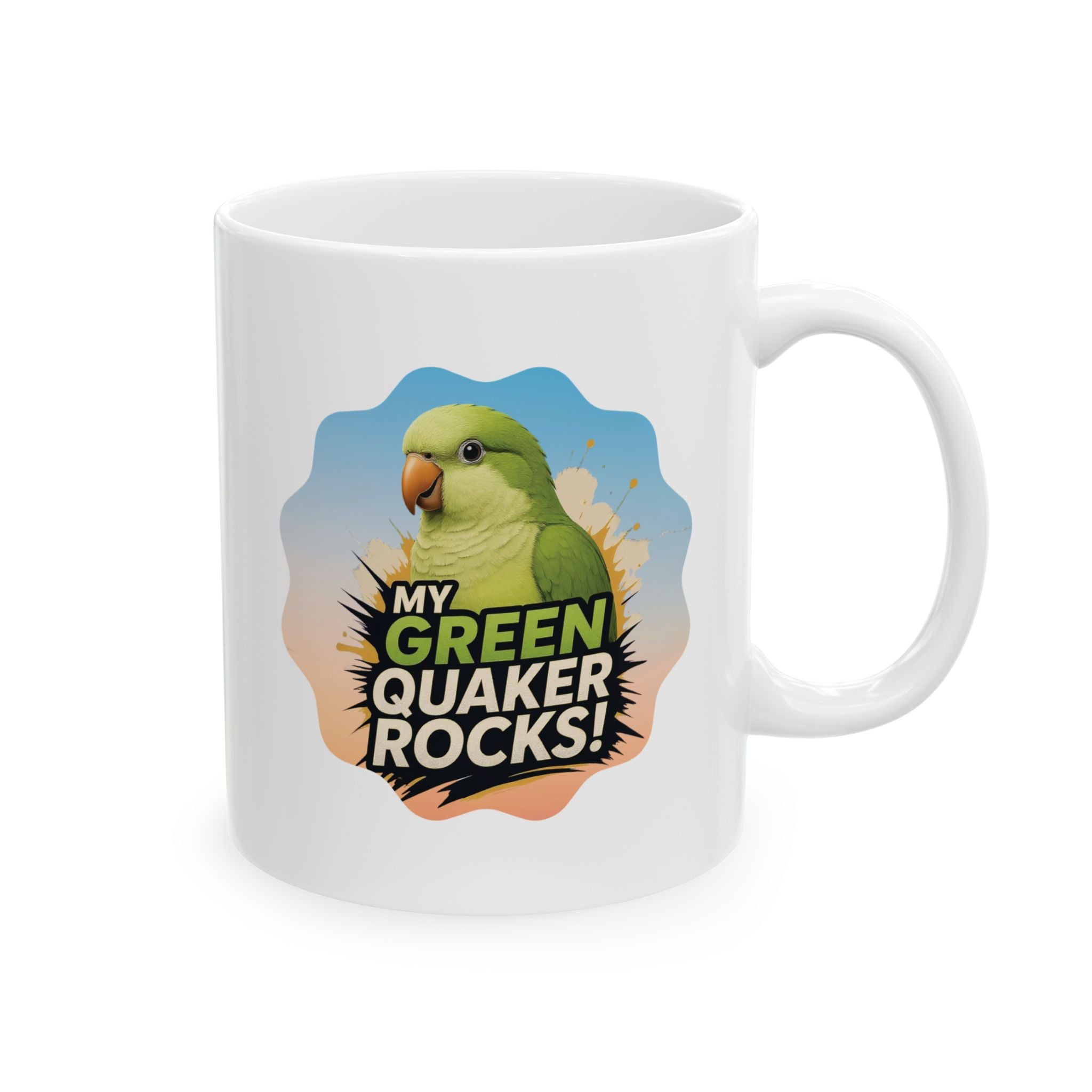 Green Quaker Rocks Mug