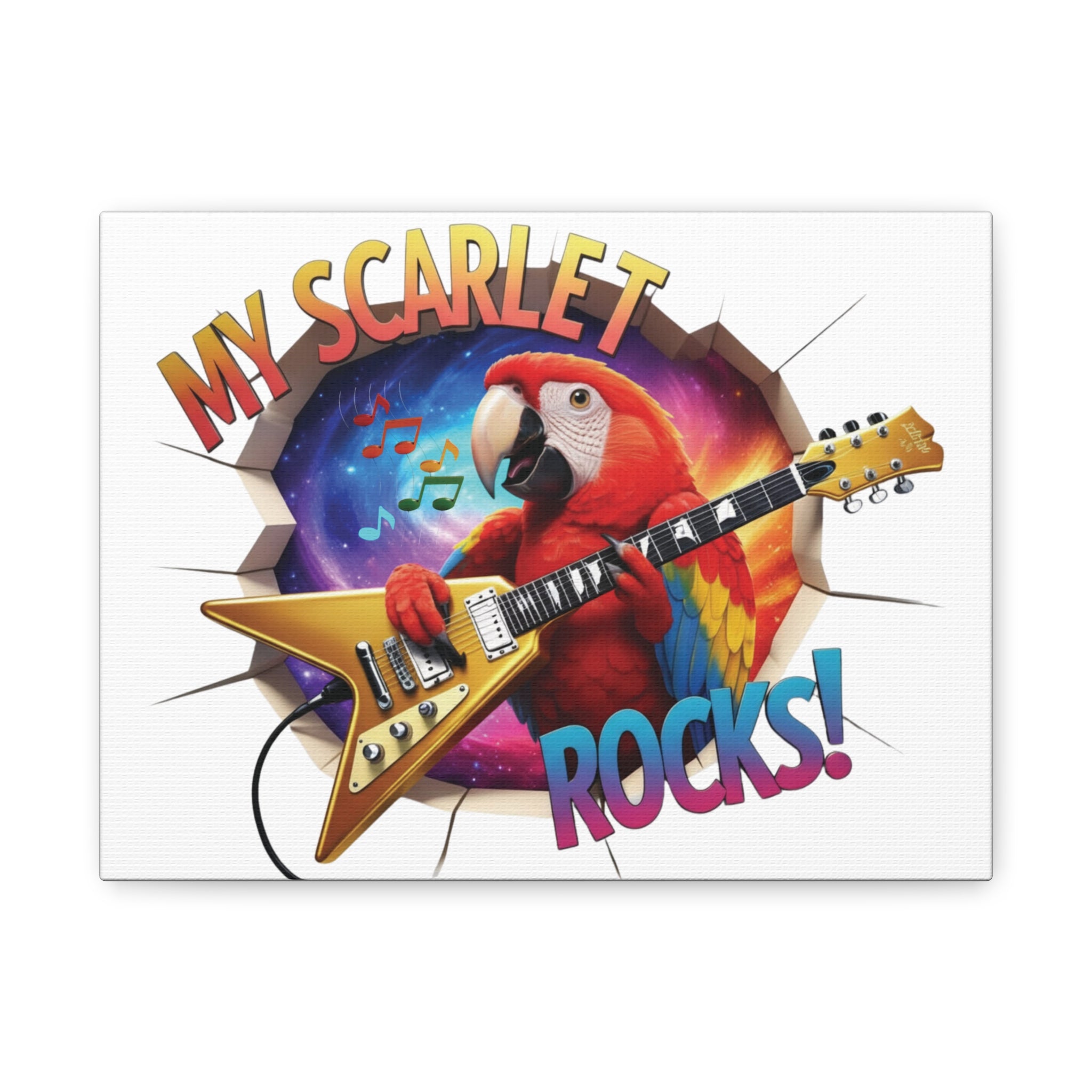 Scarlet Macaw Breakthrough Wall-Hanging