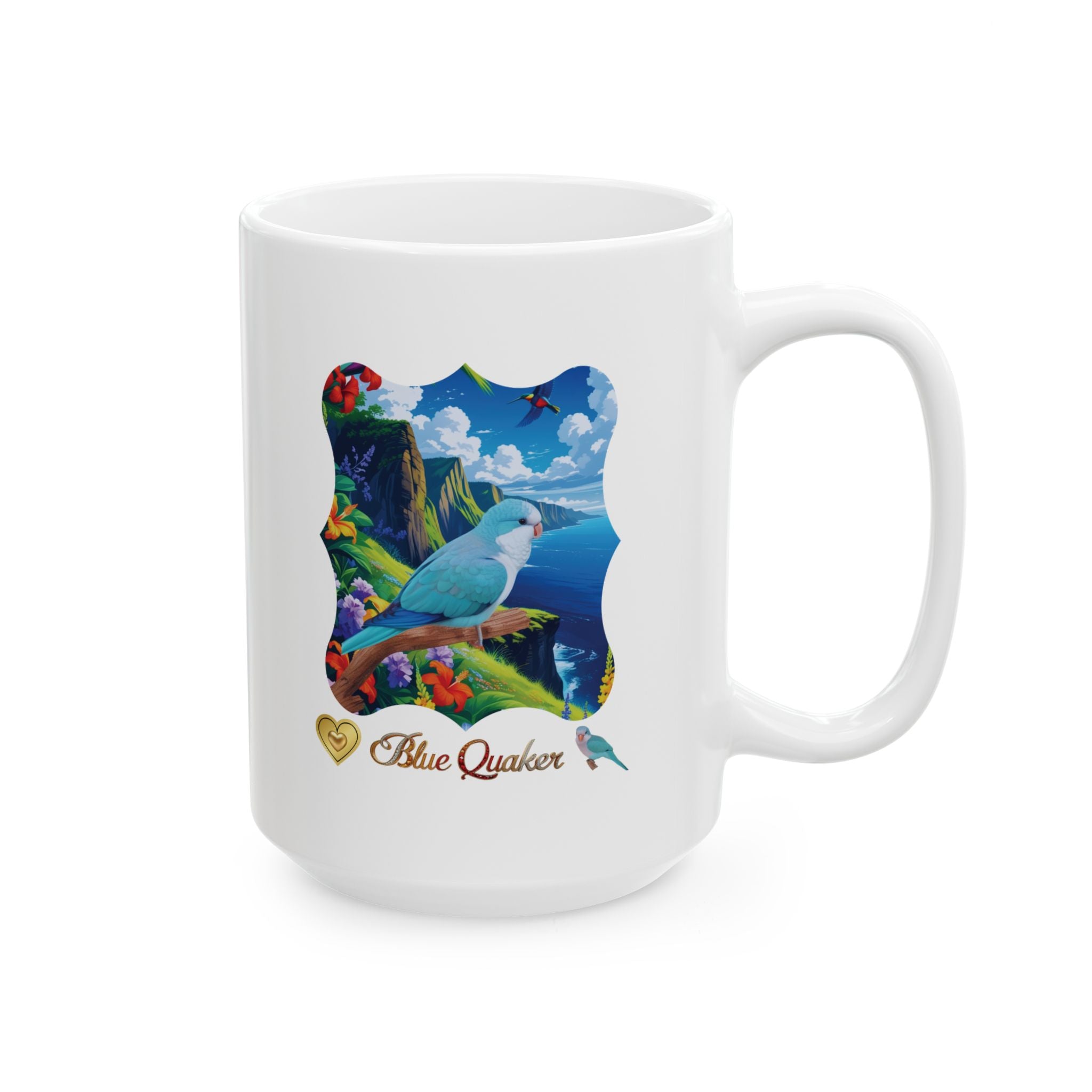 Blue Quaker Lake Scenic Mug