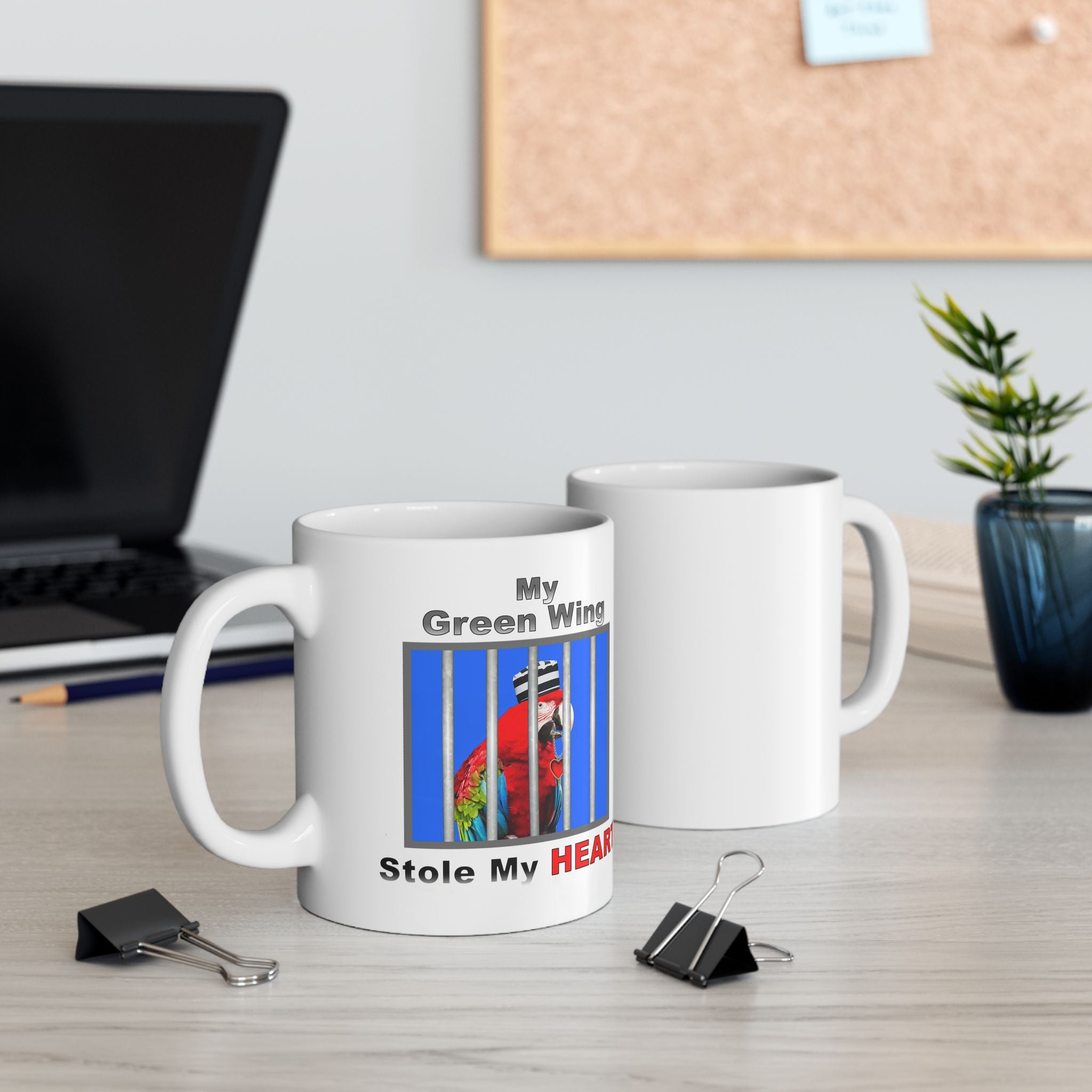 My Green Winged Stole My Heart Mug