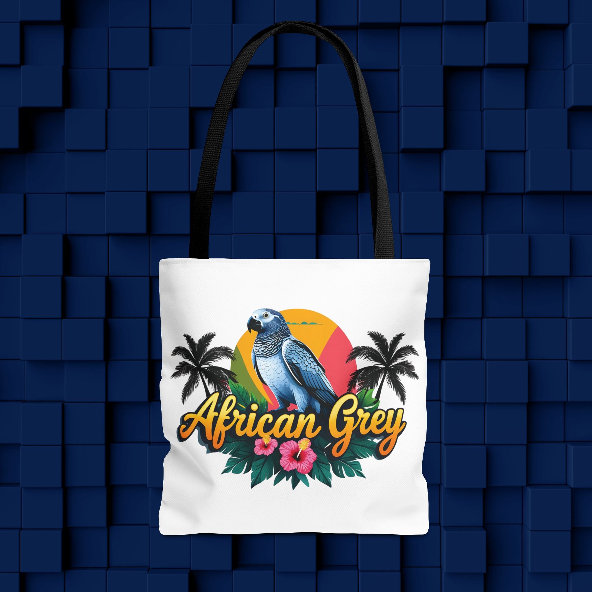 Tote Bag With African Grey Design