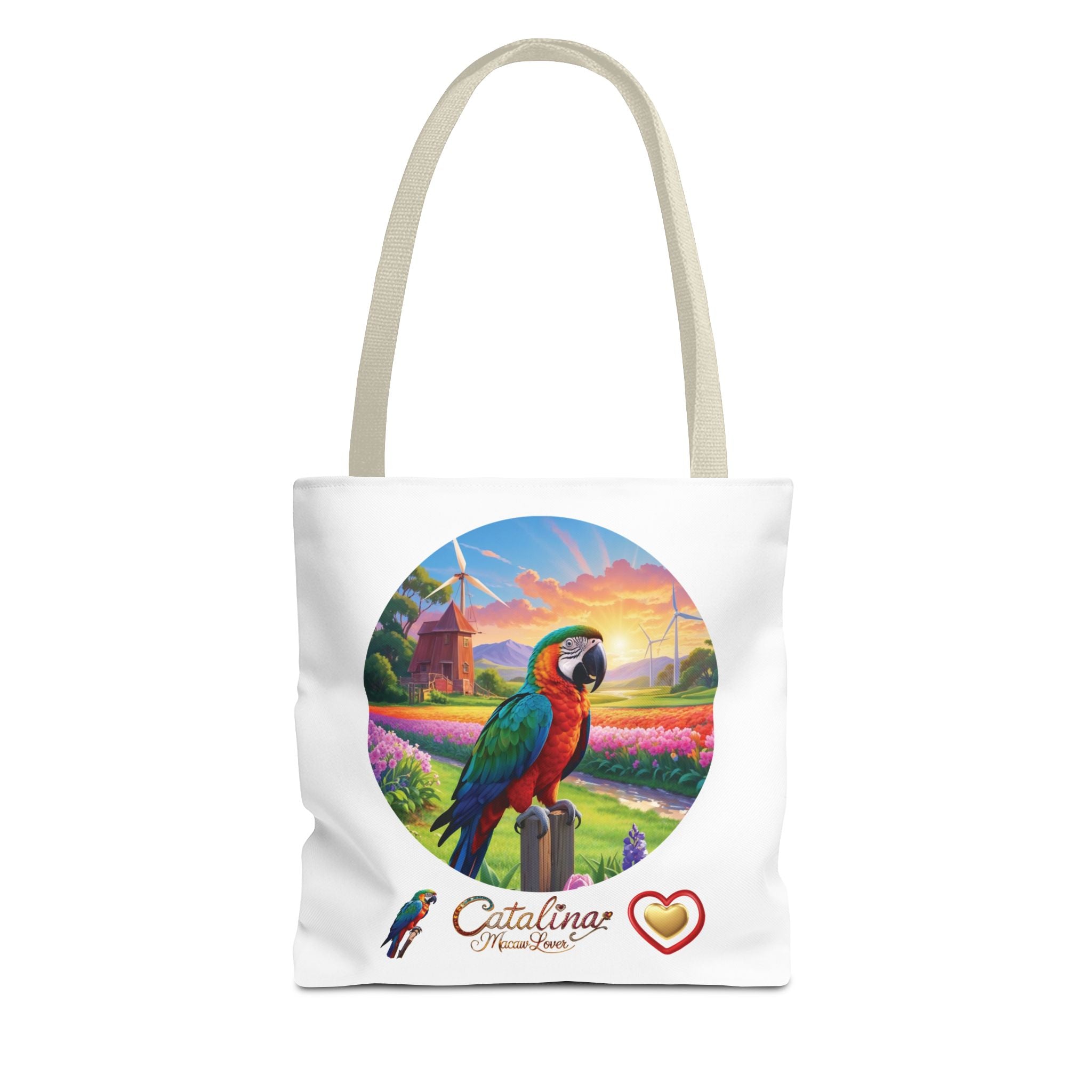 Catalina Macaw Lover Floral Tote Bag