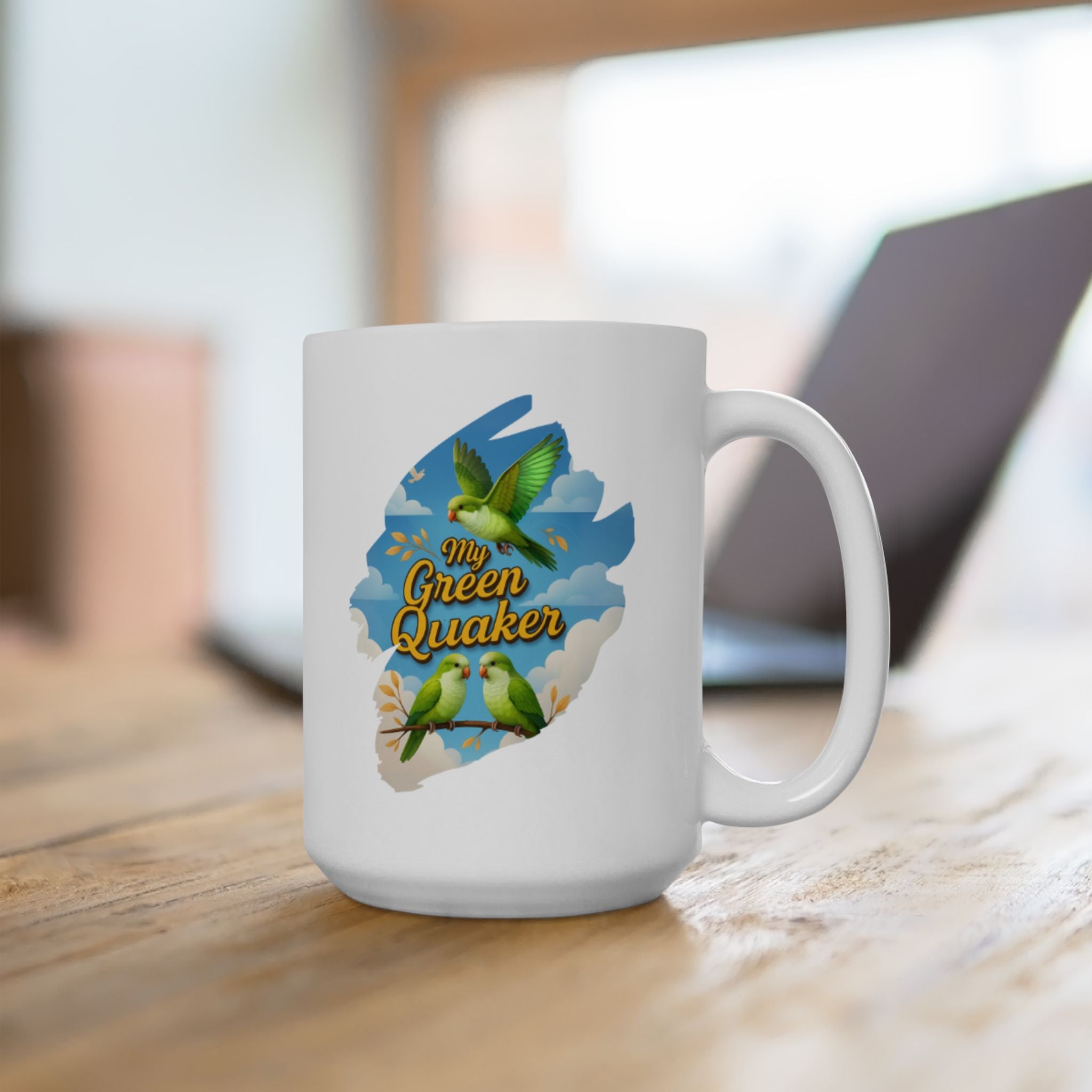 My Green Quaker Flying Mug
