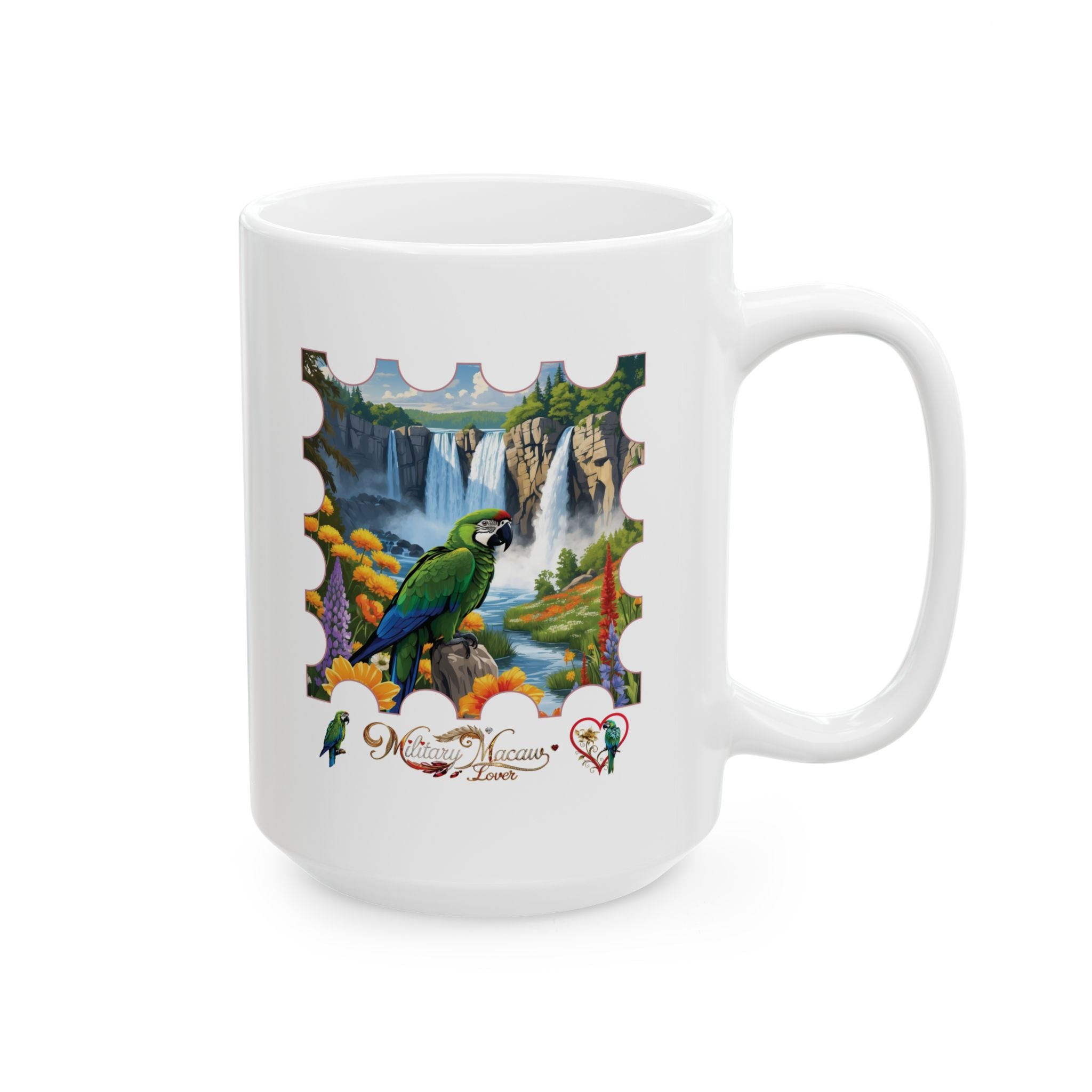 Military Macaw Lover Waterfall Mug