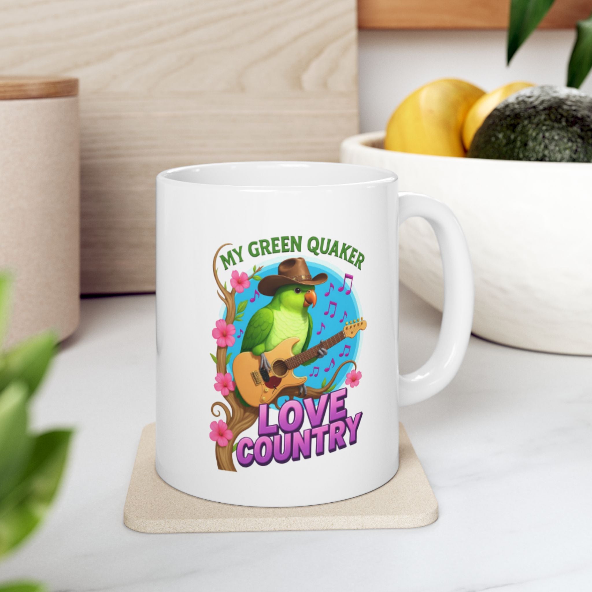 Green Quaker Love Country Mug