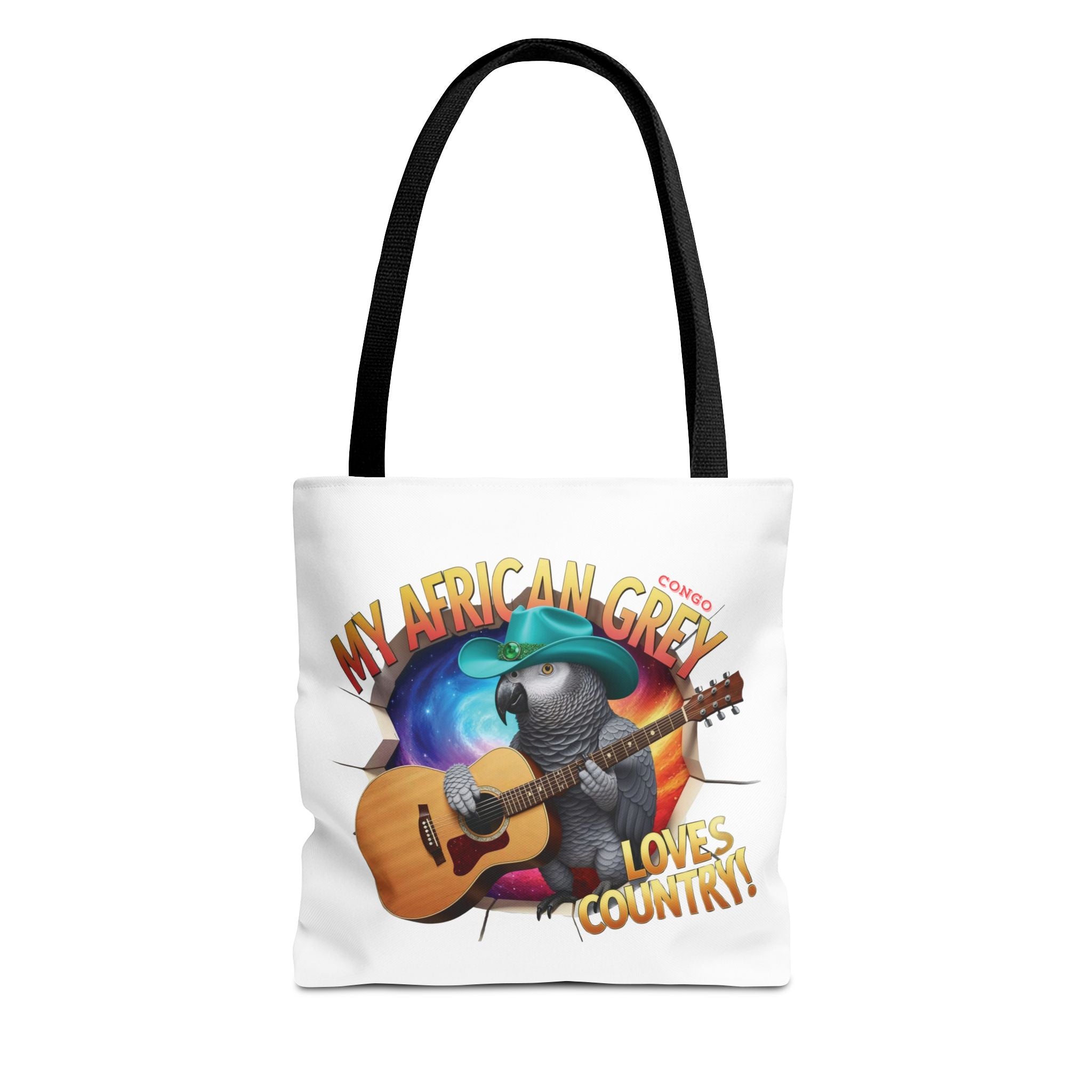 African Grey Congo Loves Country Tote Bag