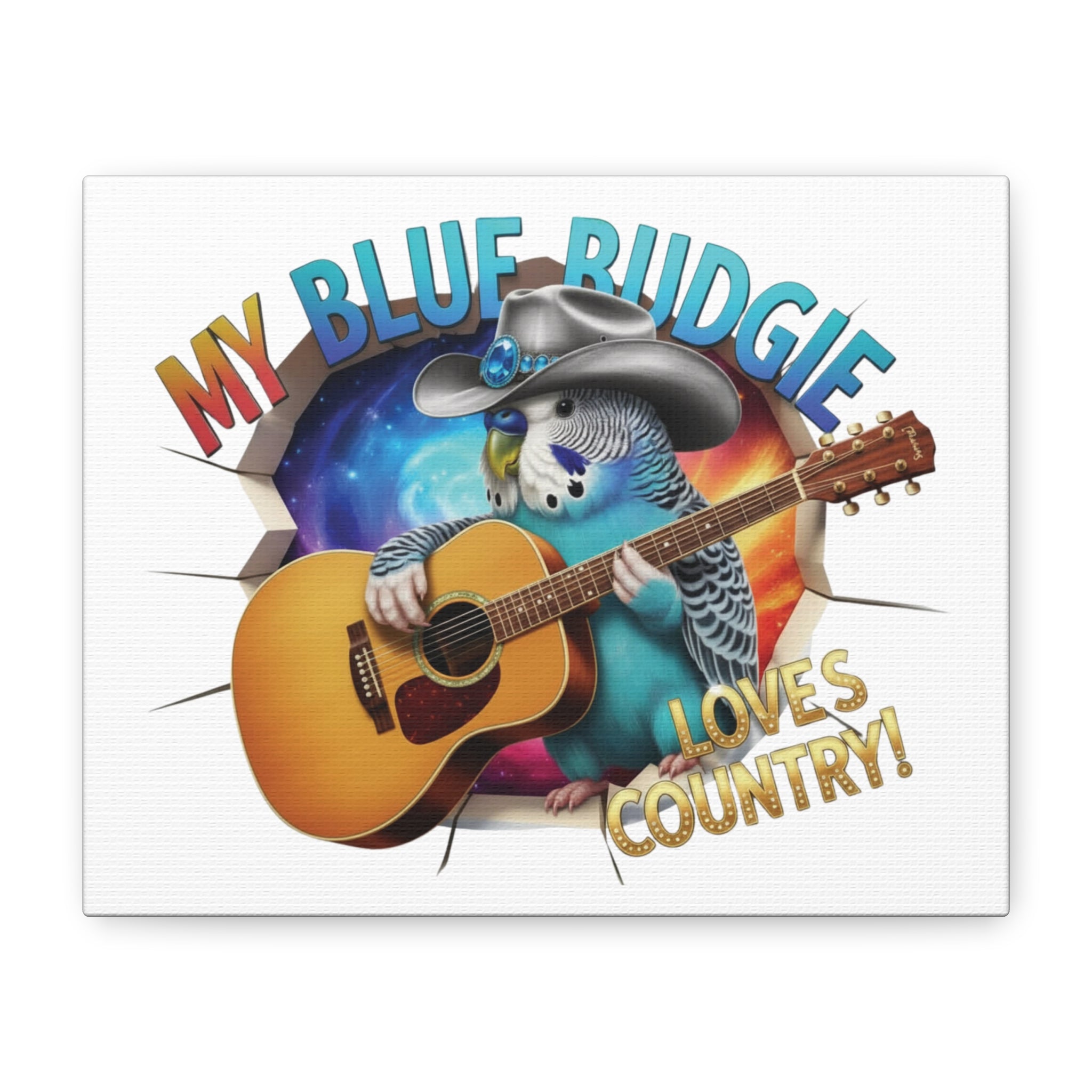 Blue Budgie Breakthrough Wall-Hanging