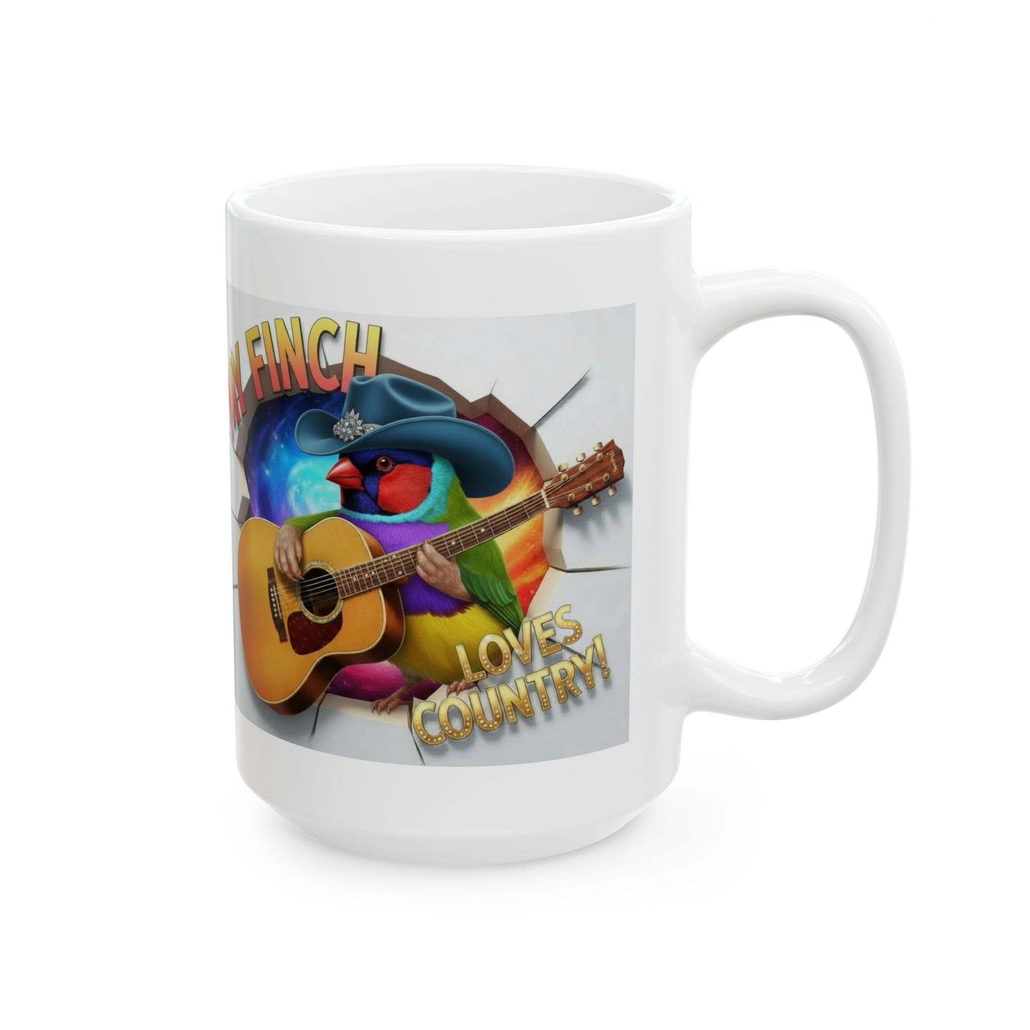 My Finch Loves Country Mug