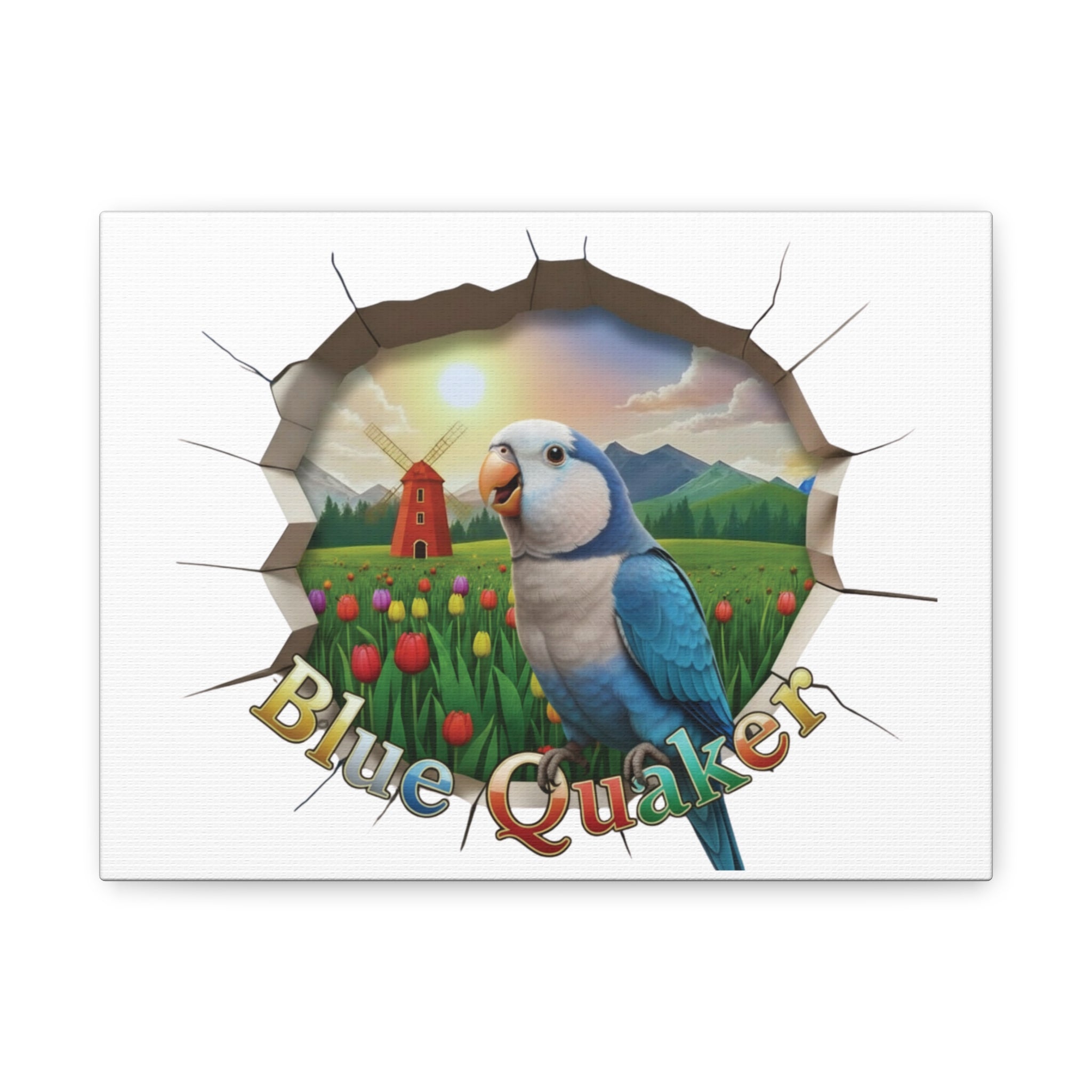 Blue Quaker Breakthrough  Wall-Hanging