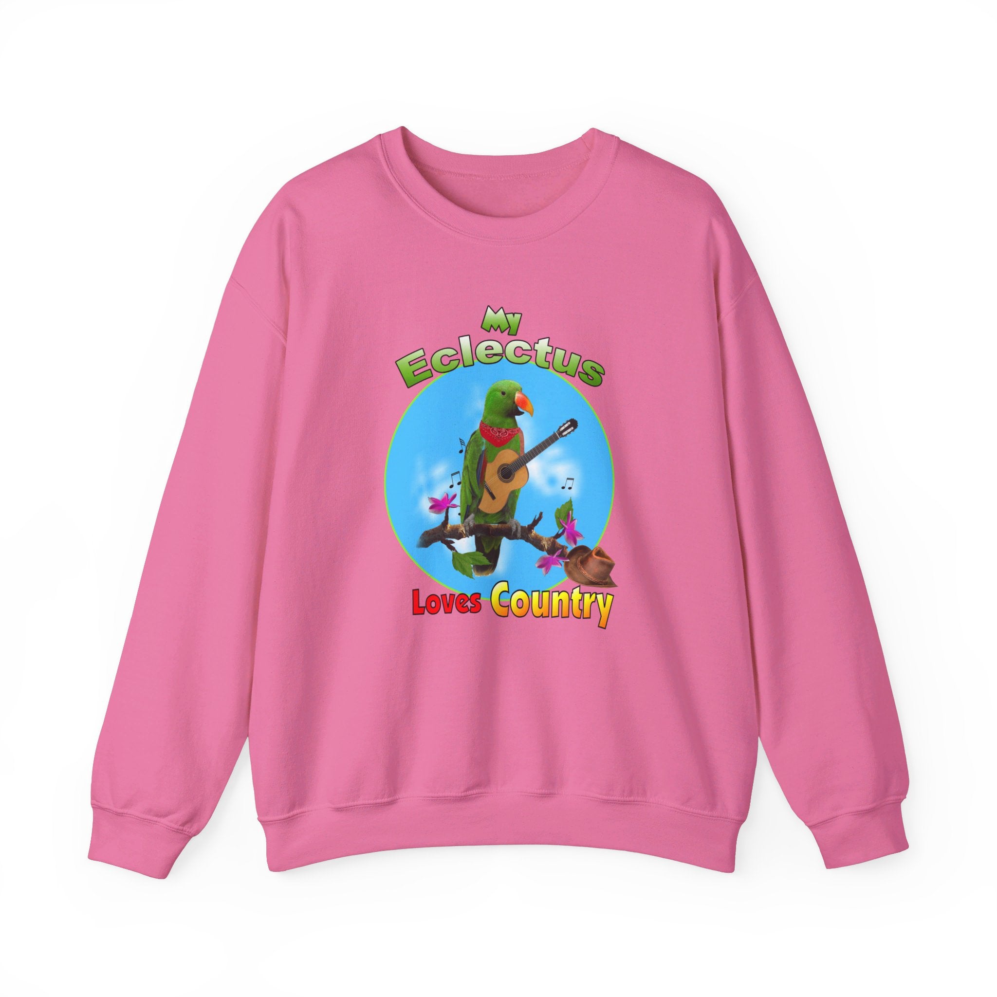 My Green Eclectus Loves Country Sweatshirt