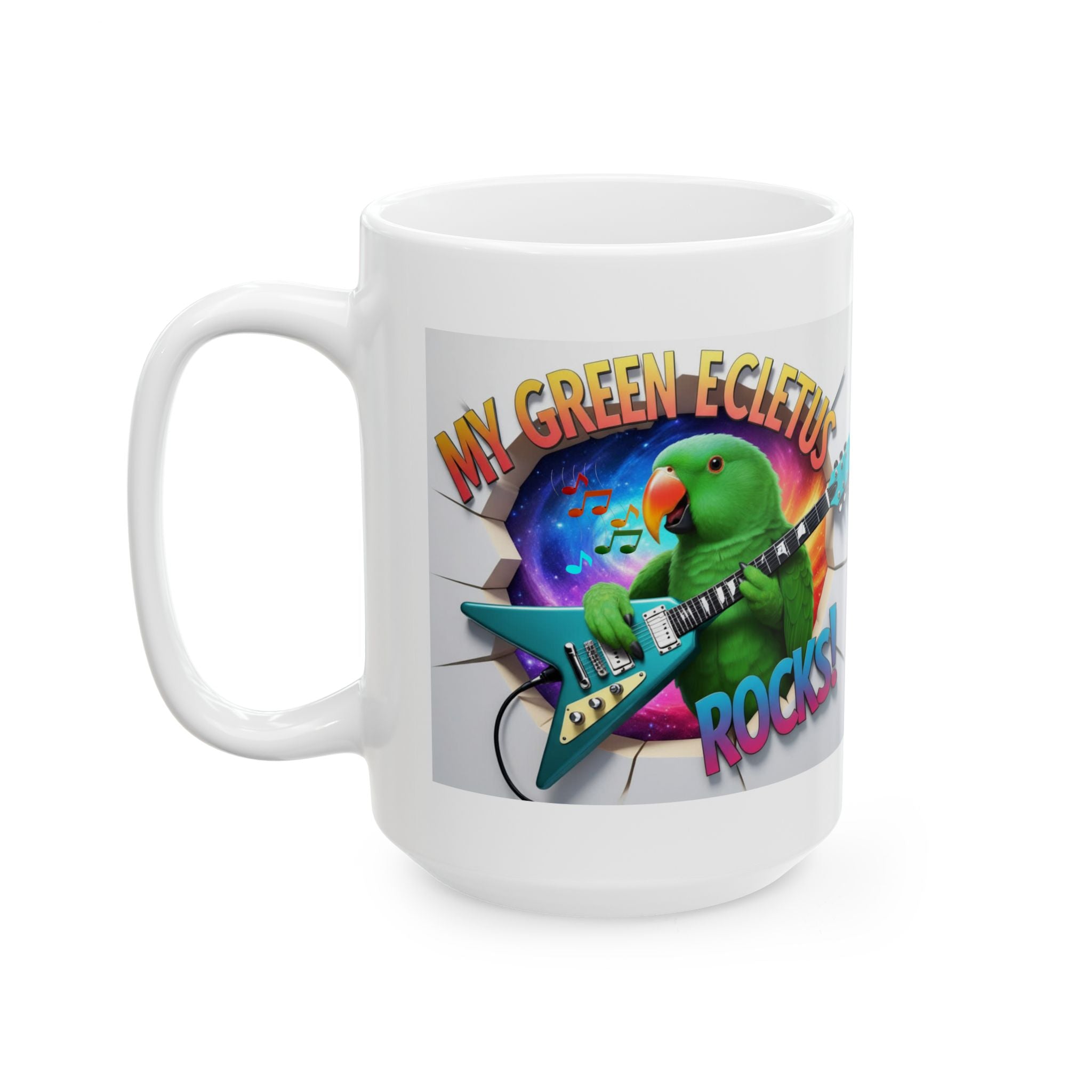 My Green Eclectus Rocks Mug