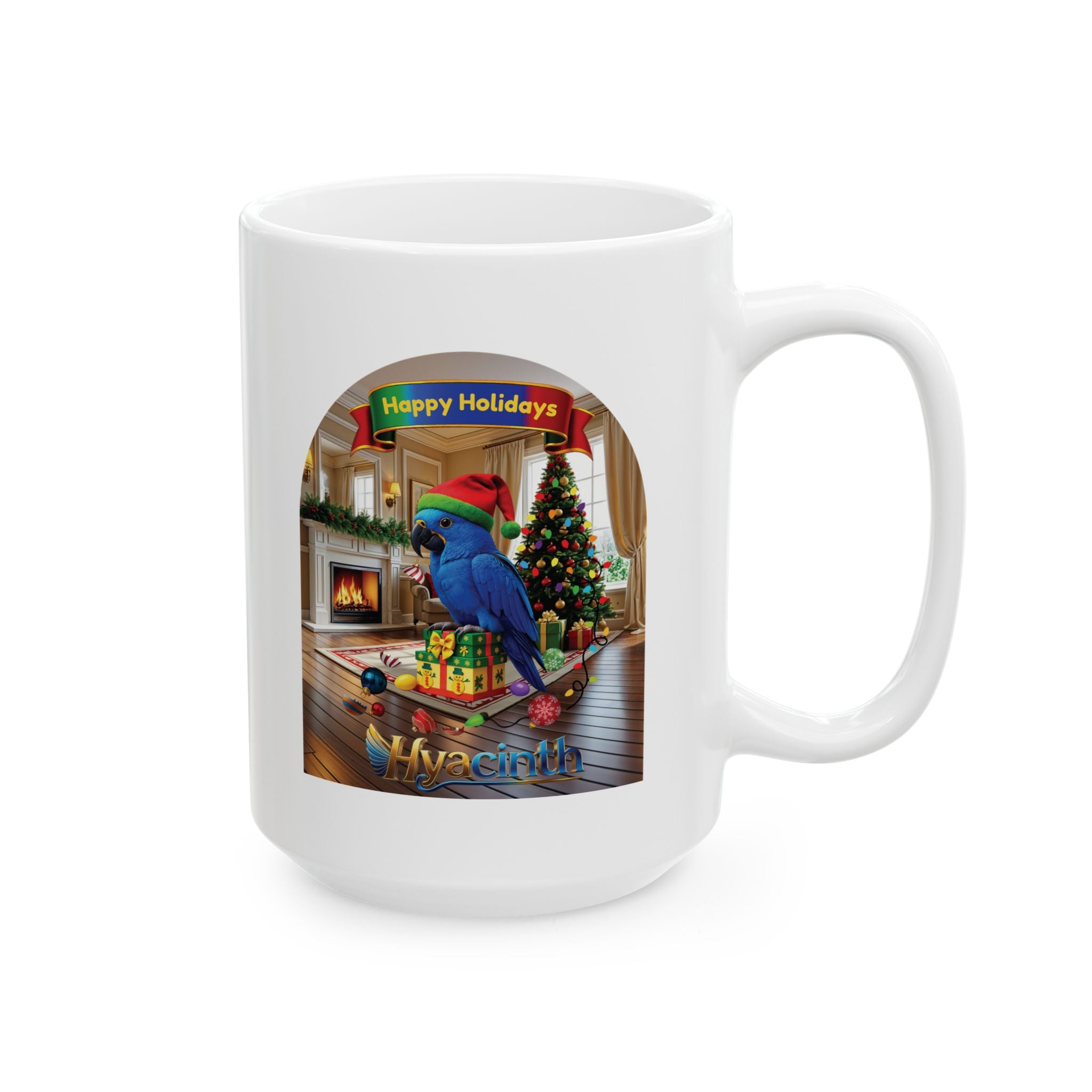 Happy Holidays Hyacinth Mug