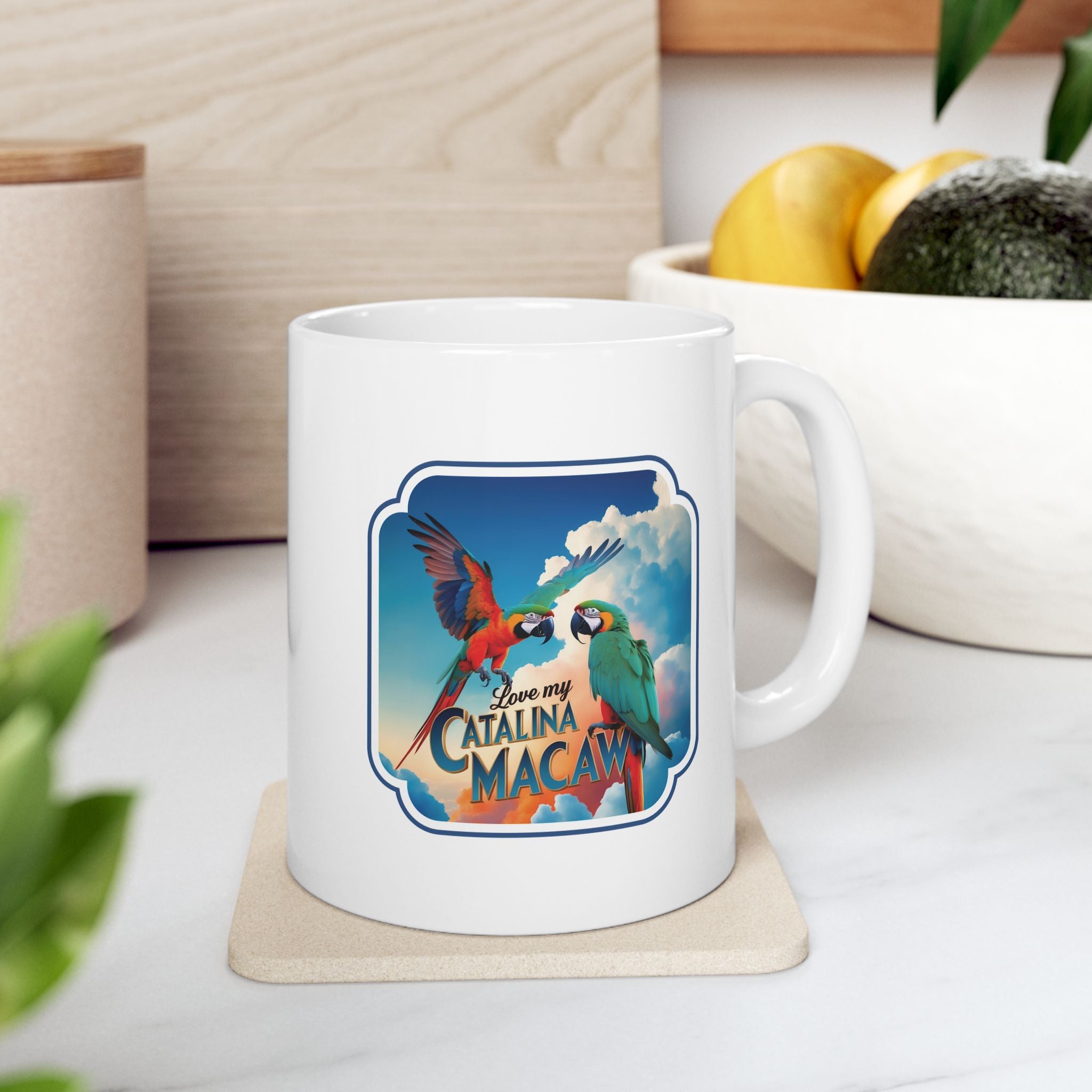 Flying Catalina Macaw Lover Mug
