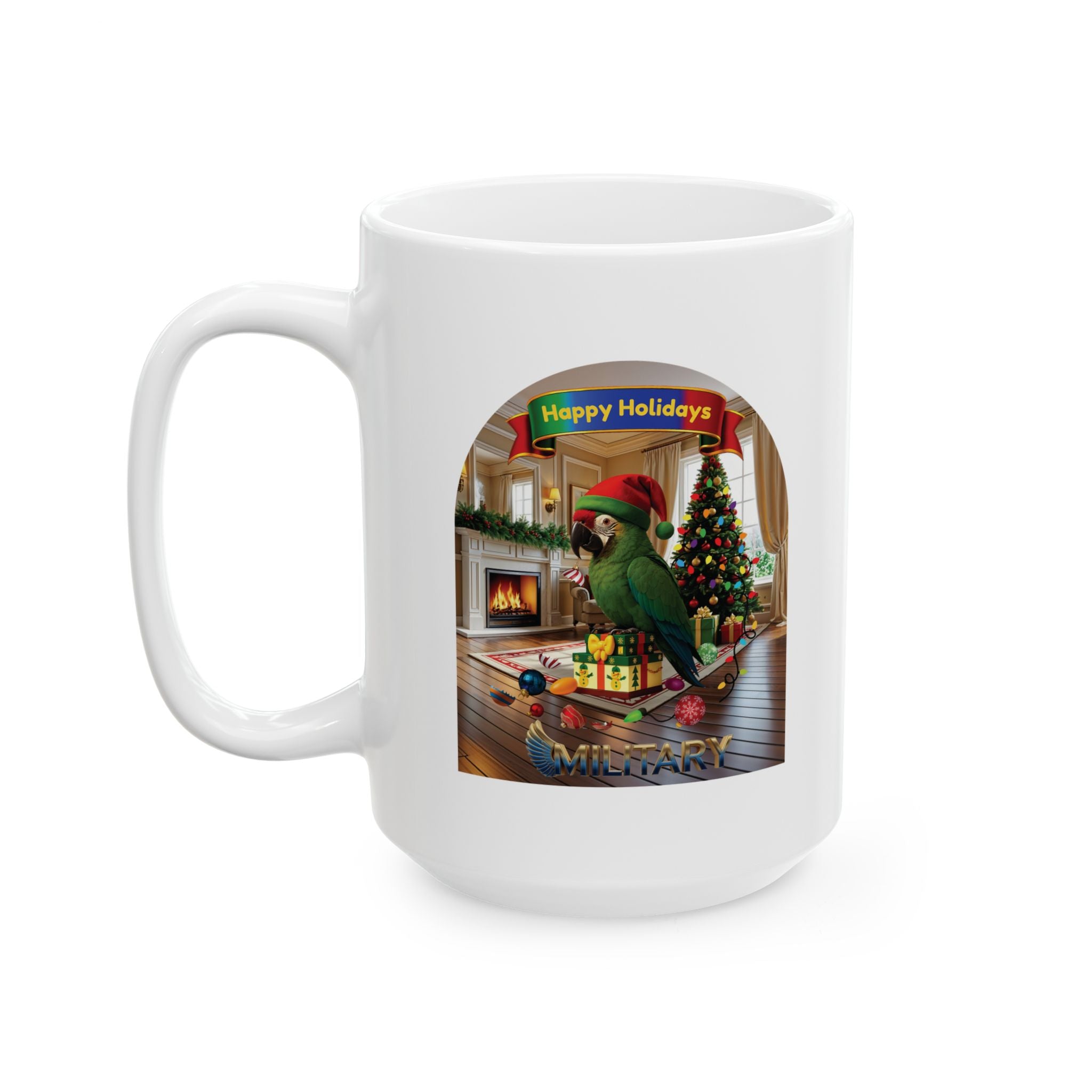 Happy Holidays Military Mug