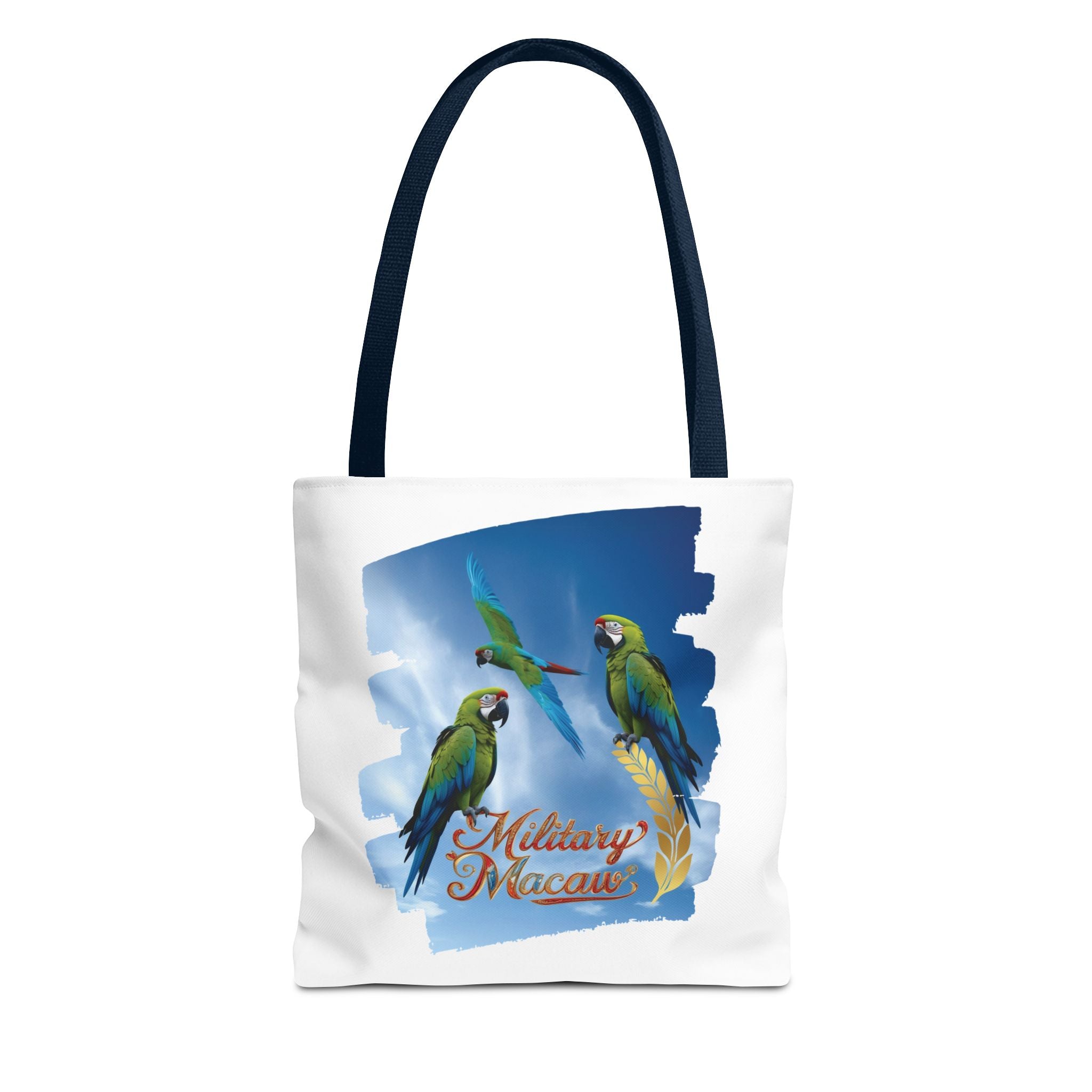 Military Macaw Flying Tote Bag