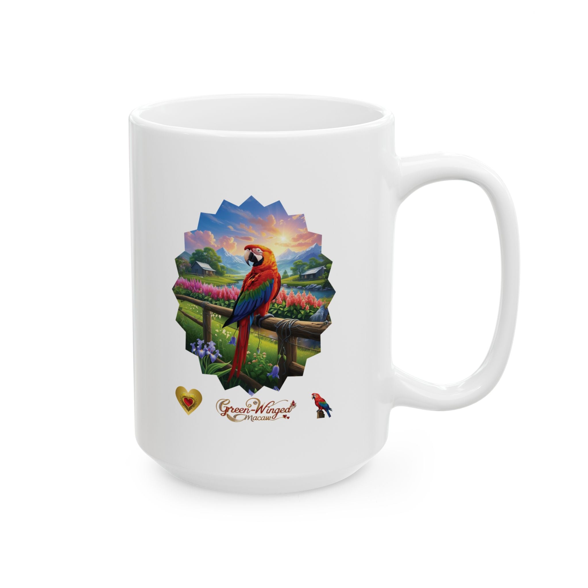 Green-Winged Macaw Nature Mug