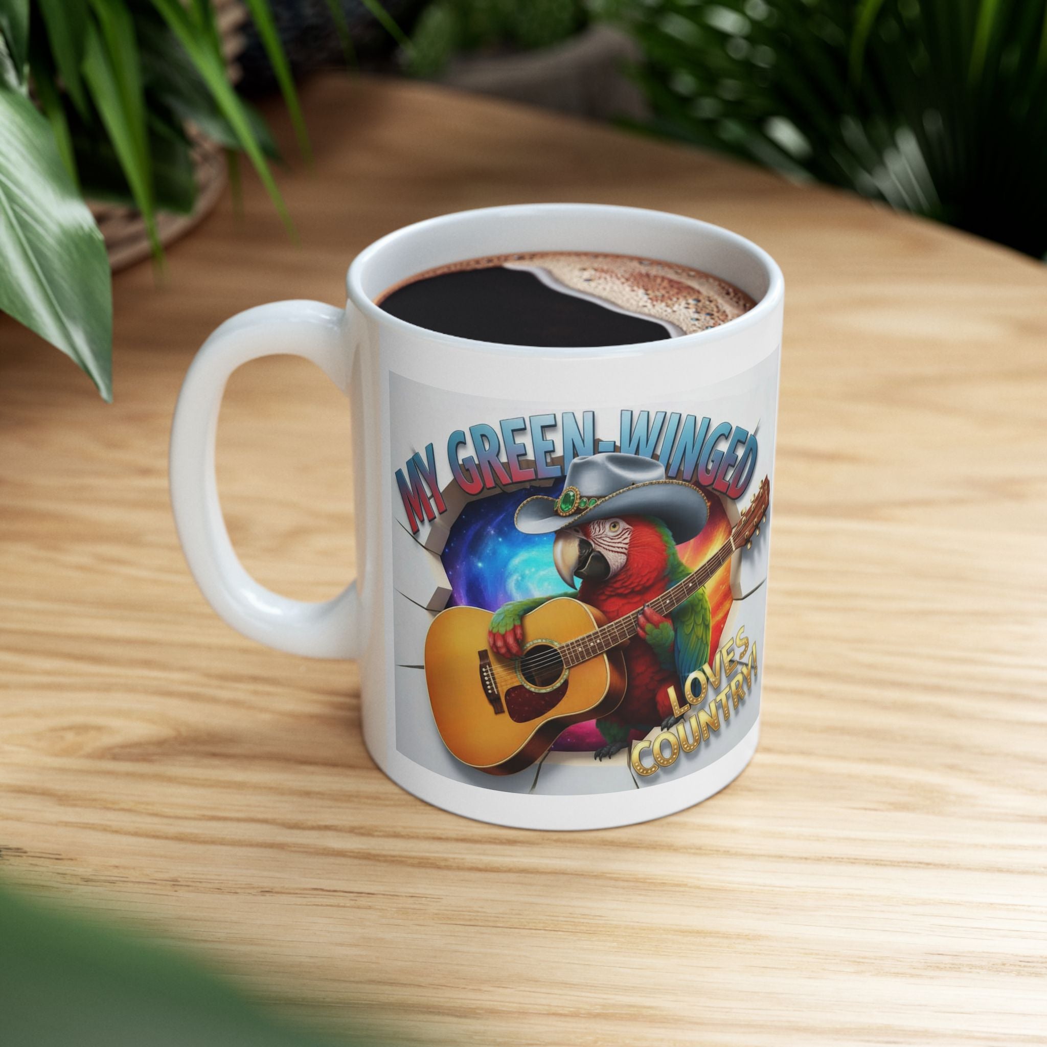 My Green Winged Loves Country Mug