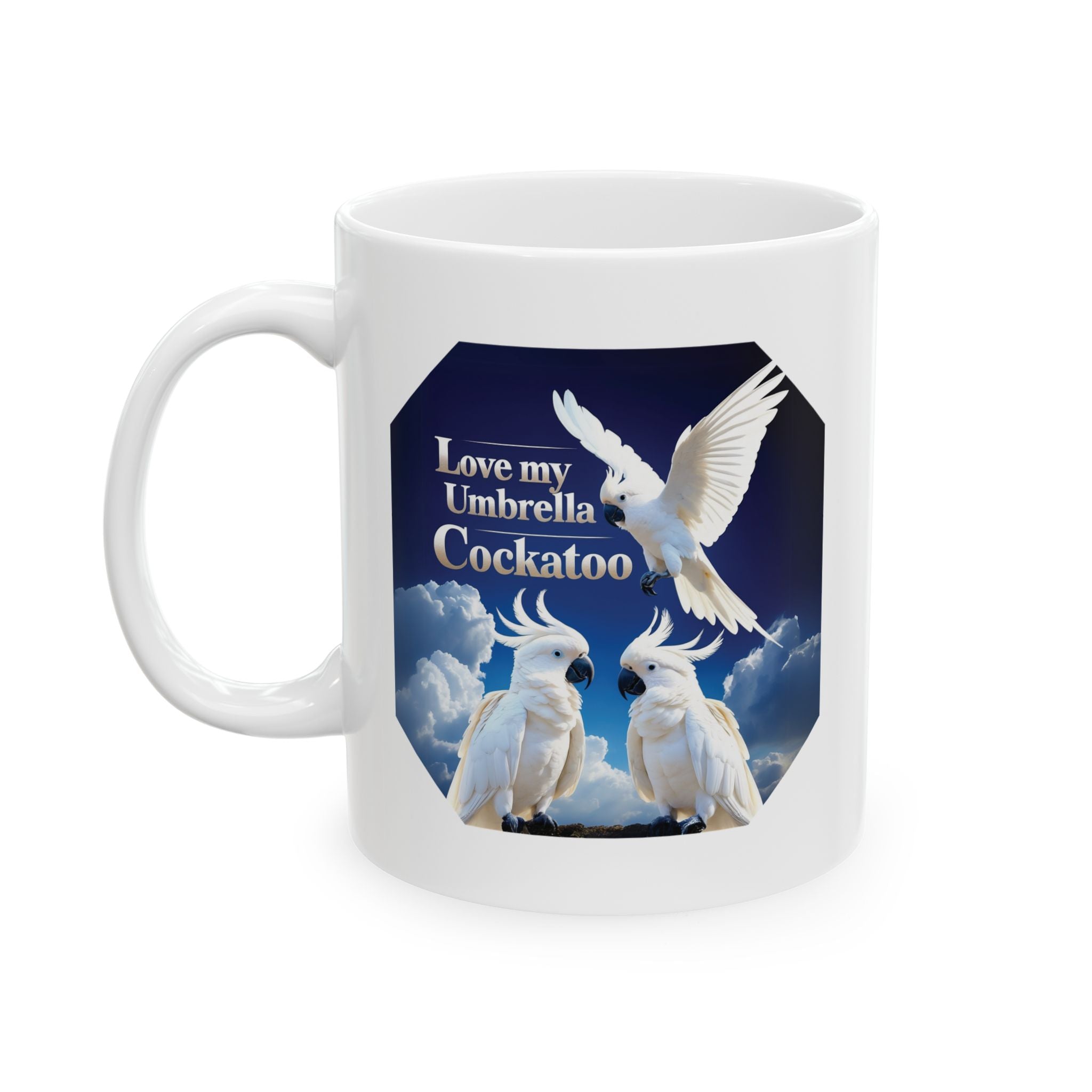 Love My Umbrella Cockatoo Mug