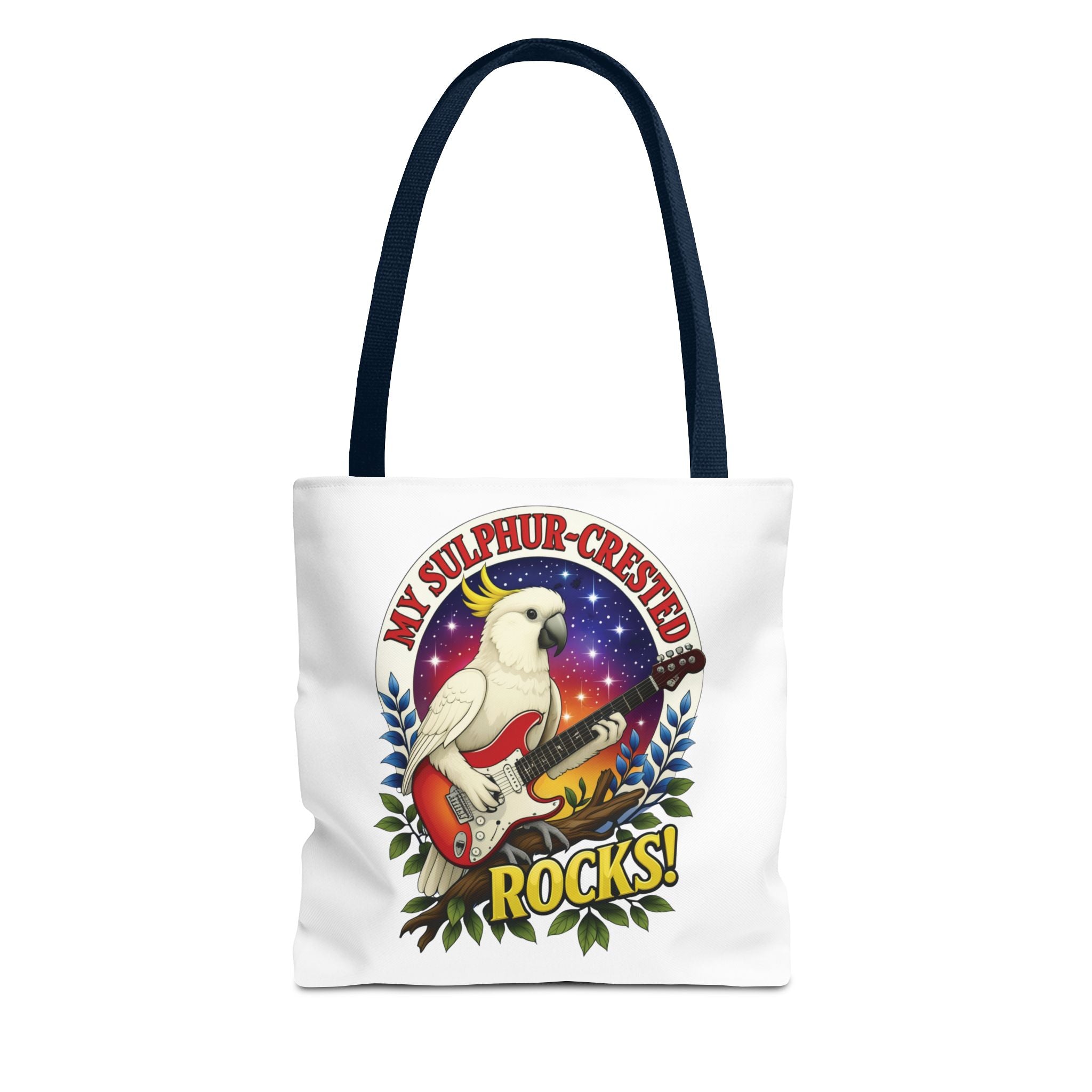 Sulphur-Crested Cockatoo Rocks Tote Bag