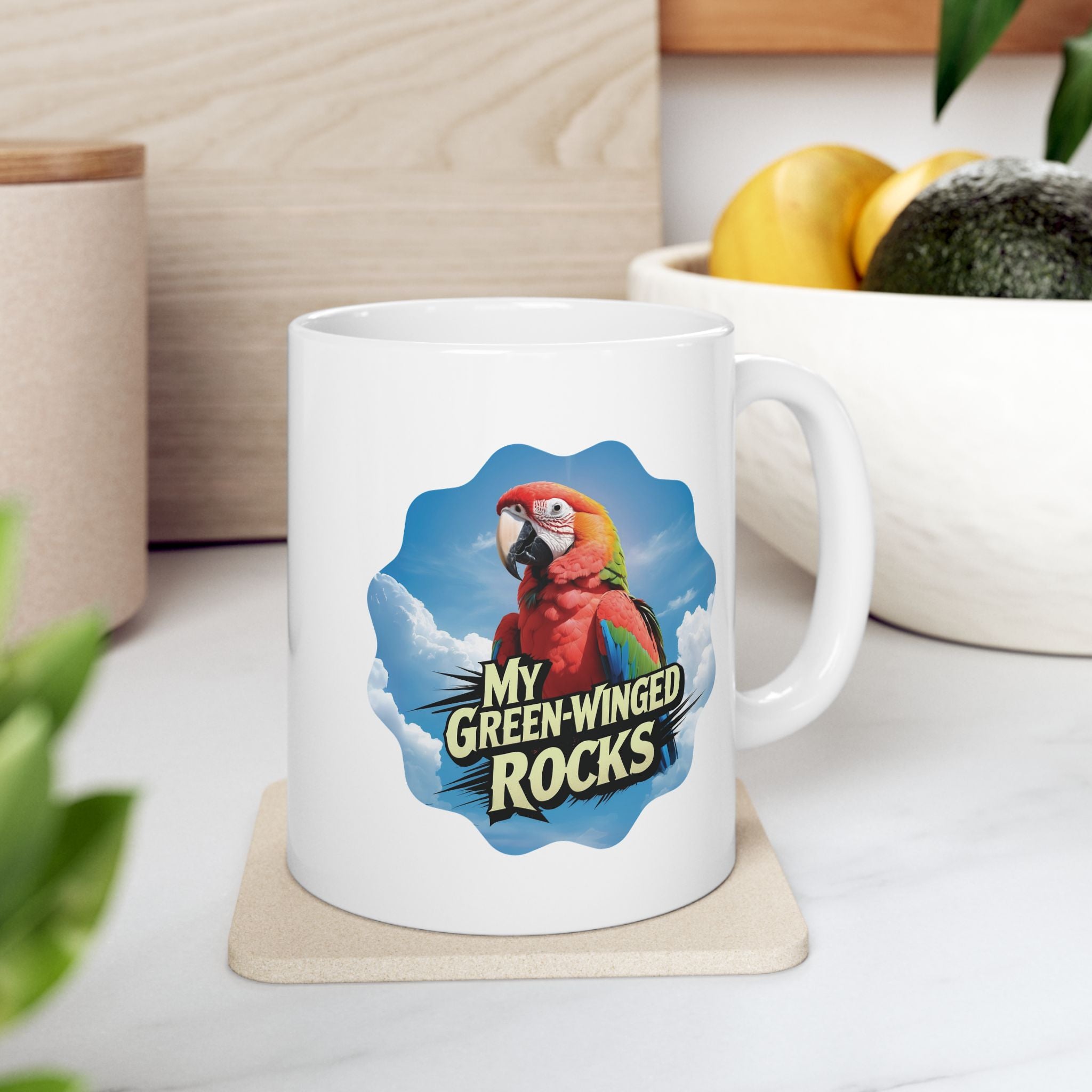 My Green Winged Rocks Mug
