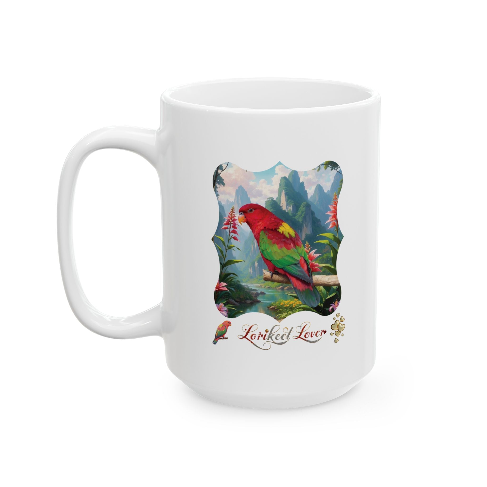 Red Green Lorikeet Lover Mug