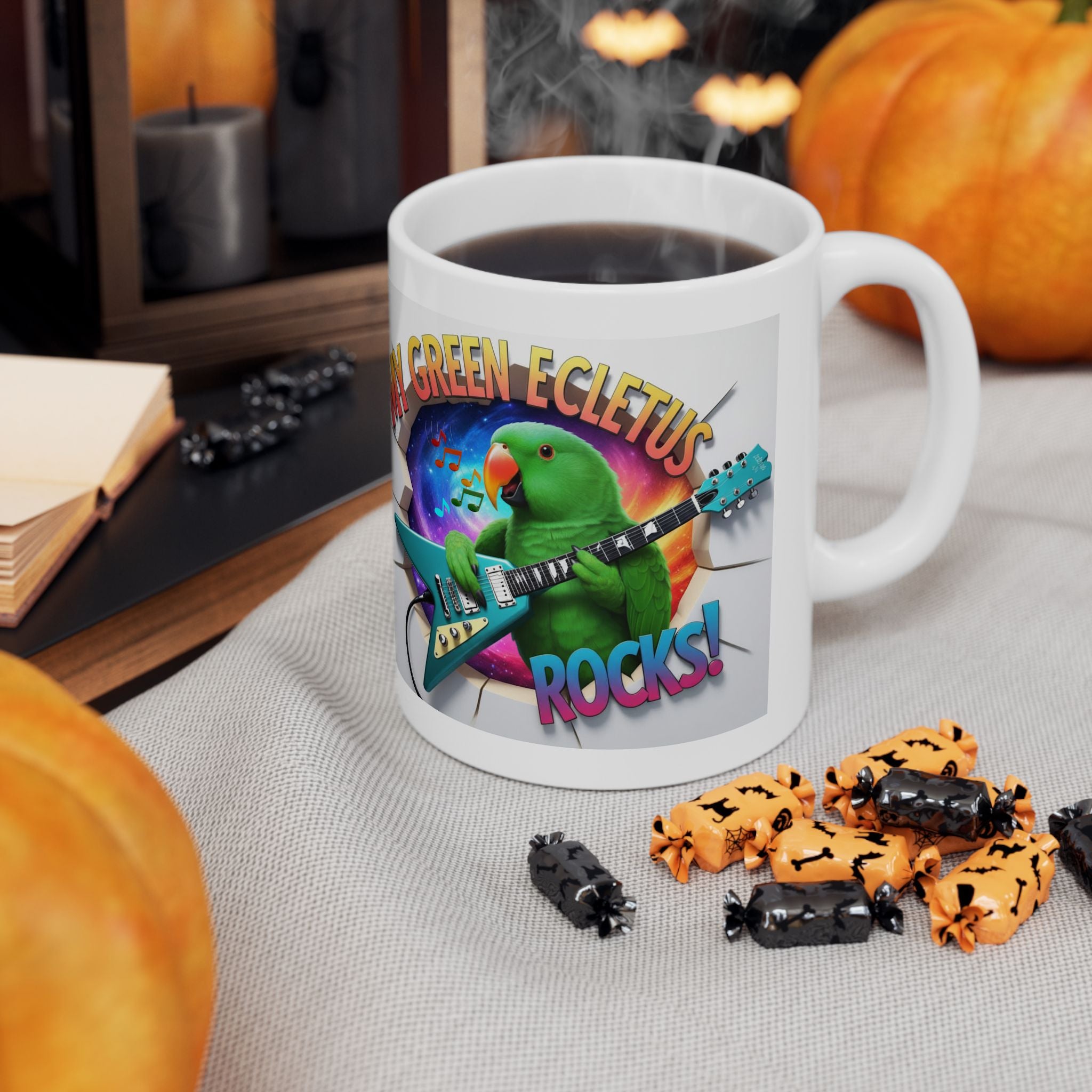 My Green Eclectus Rocks Mug