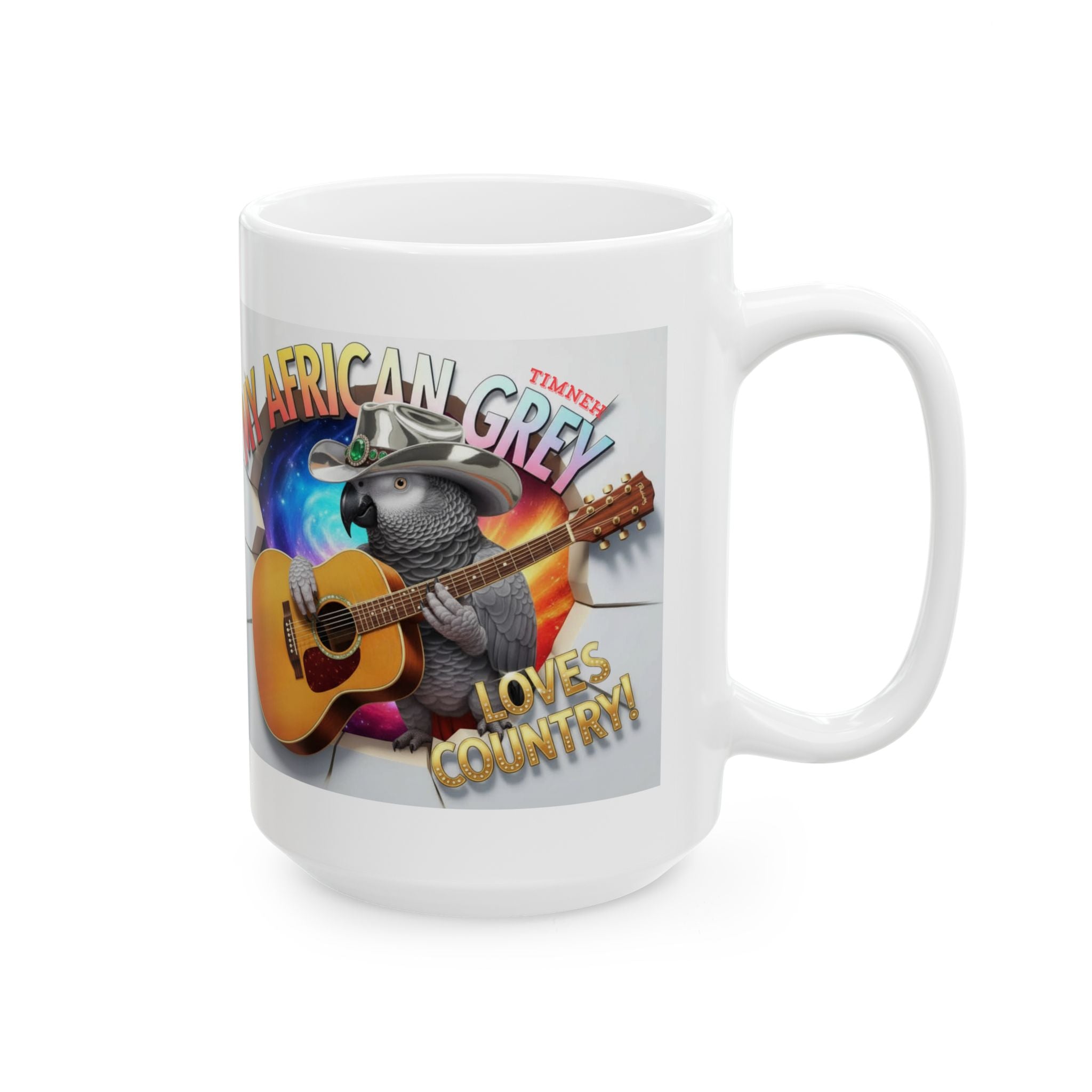 African Grey Timneh Loves Country Mug