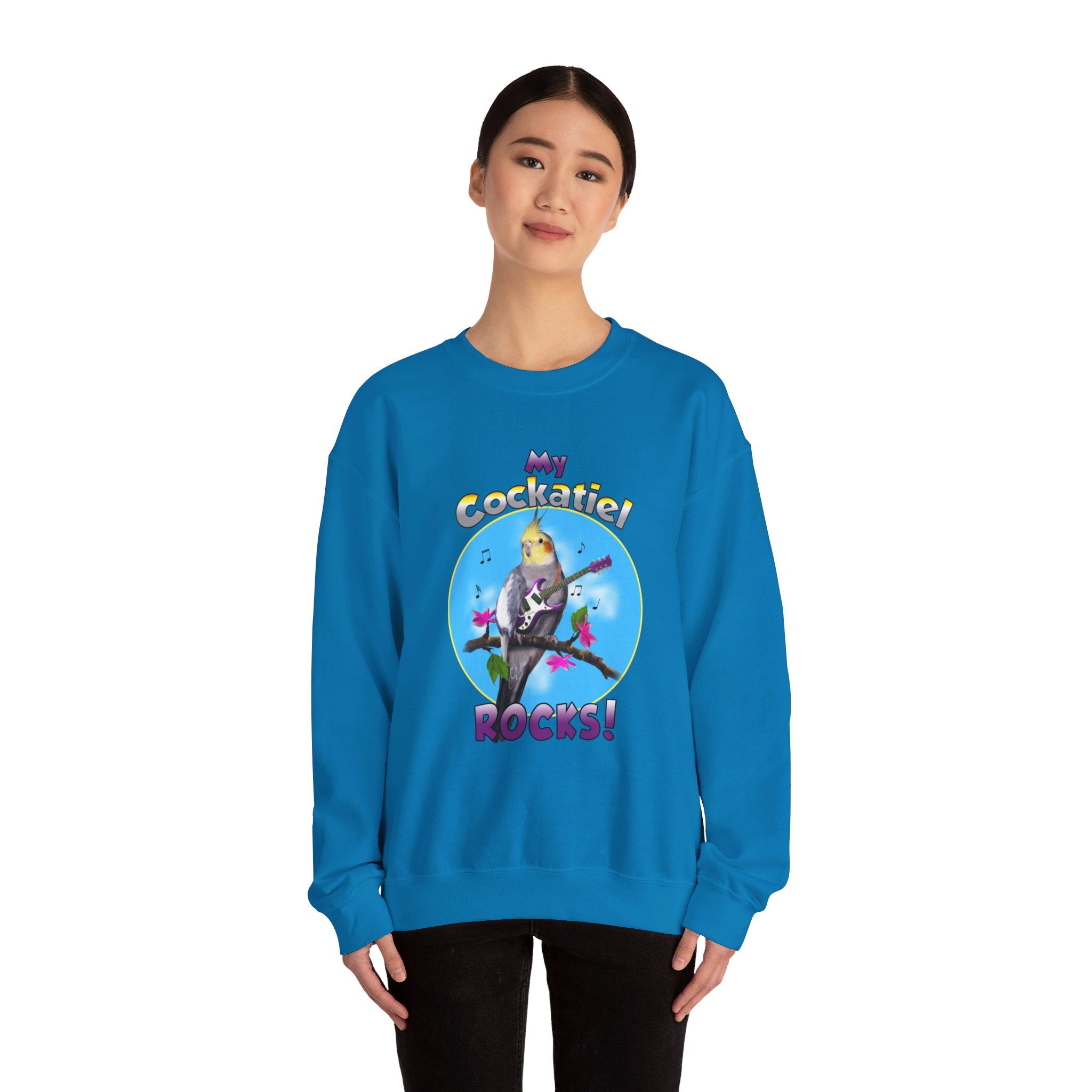 My Cockatiel Rocks Guitar Sweatshirt