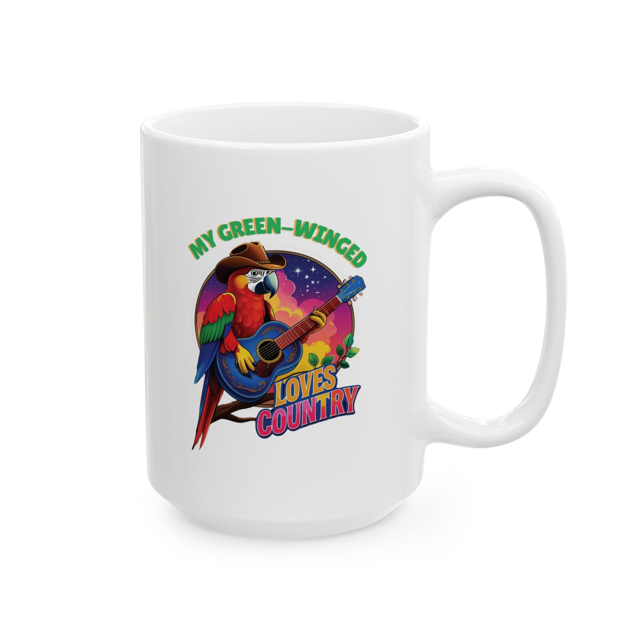 Green-Winged Loves Country Mug