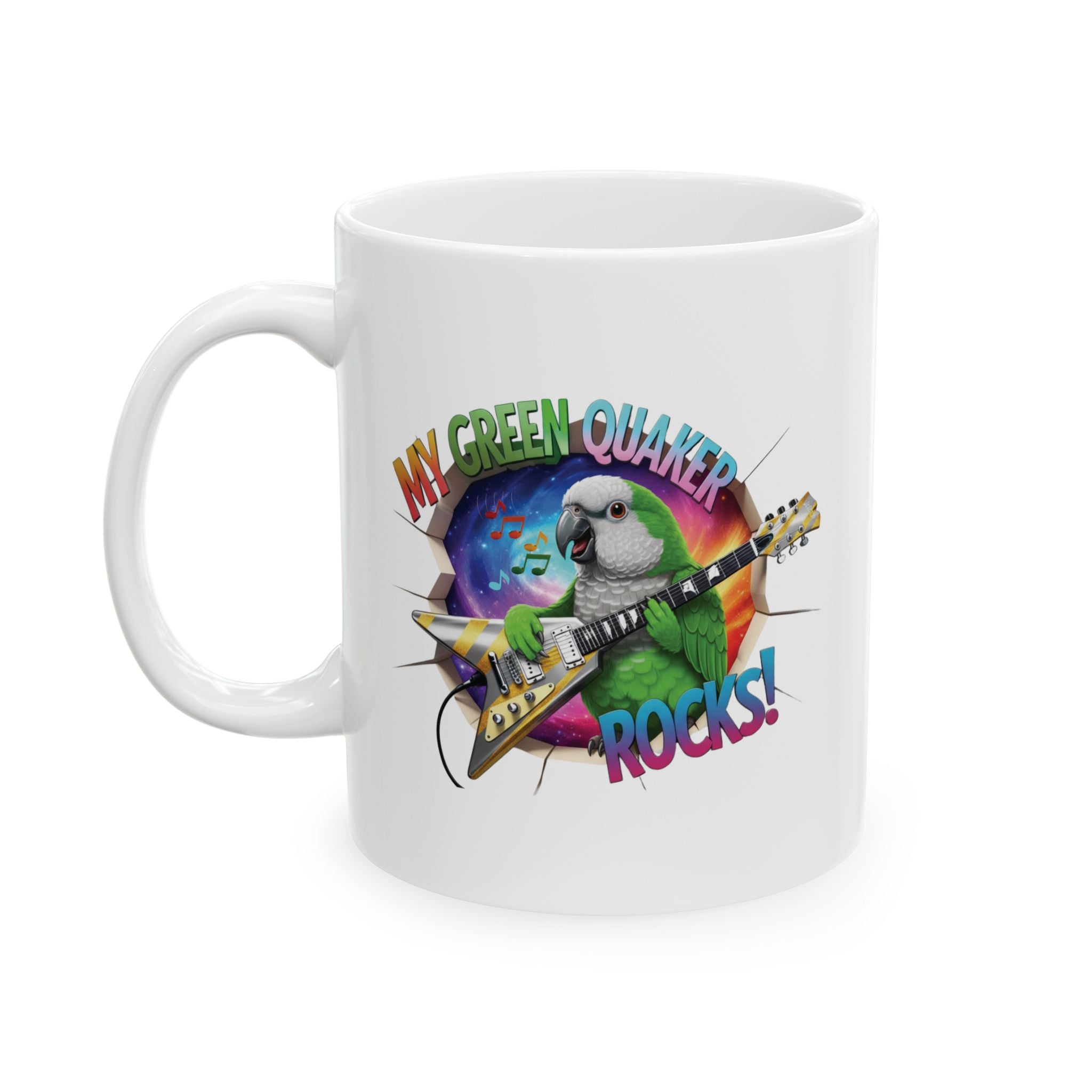 My Green Quaker Rocks Mug