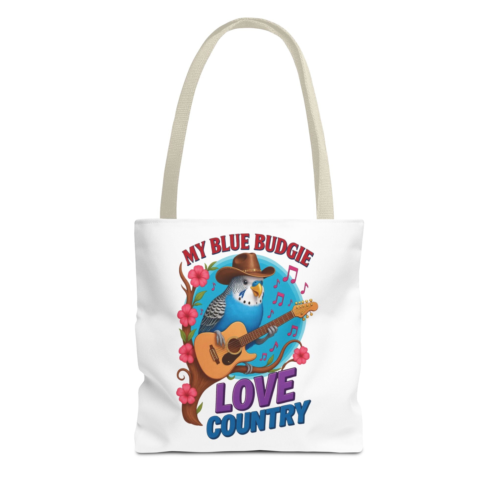My Blue Budgie Loves Country Tote Bag