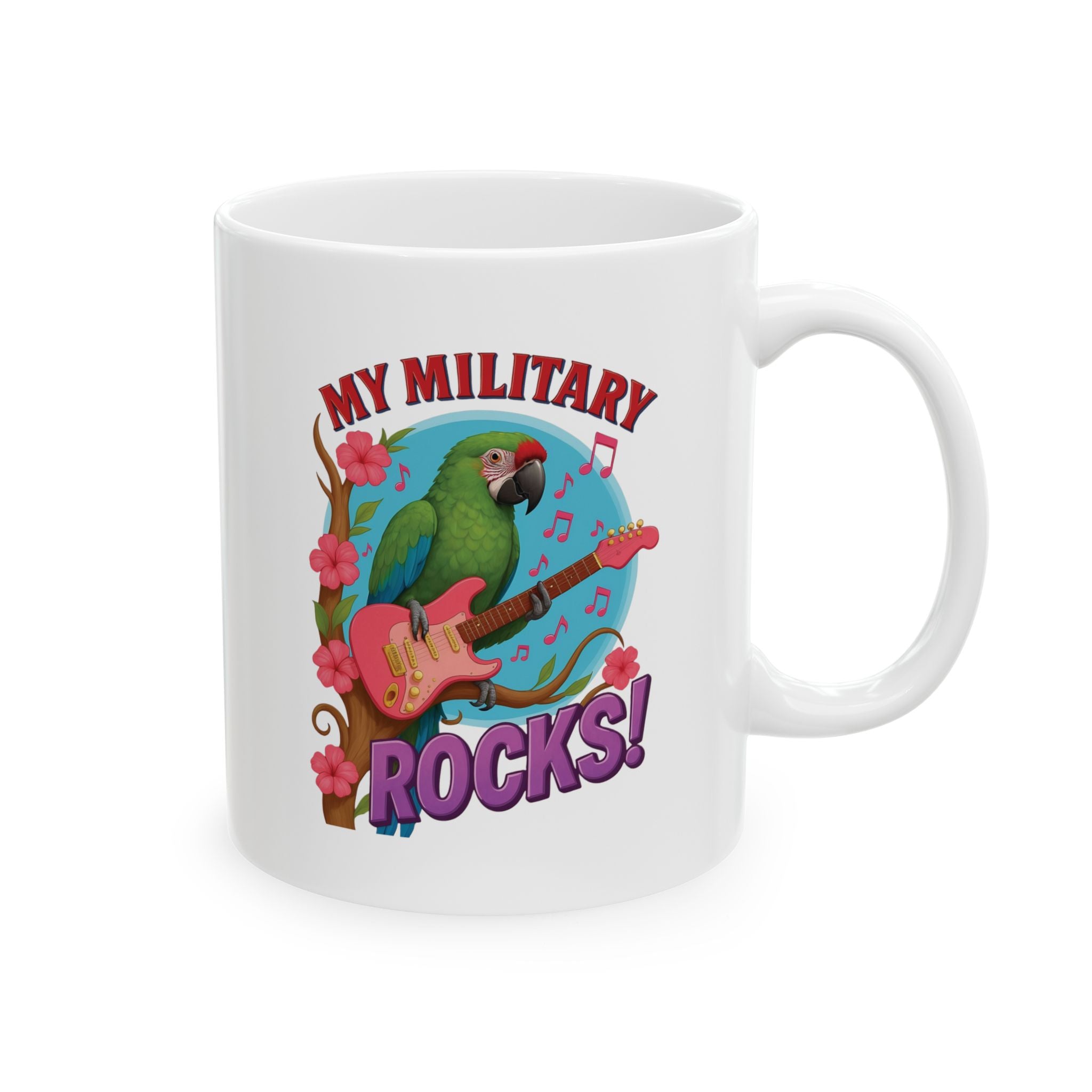 My Green Military Rocks Music Mug