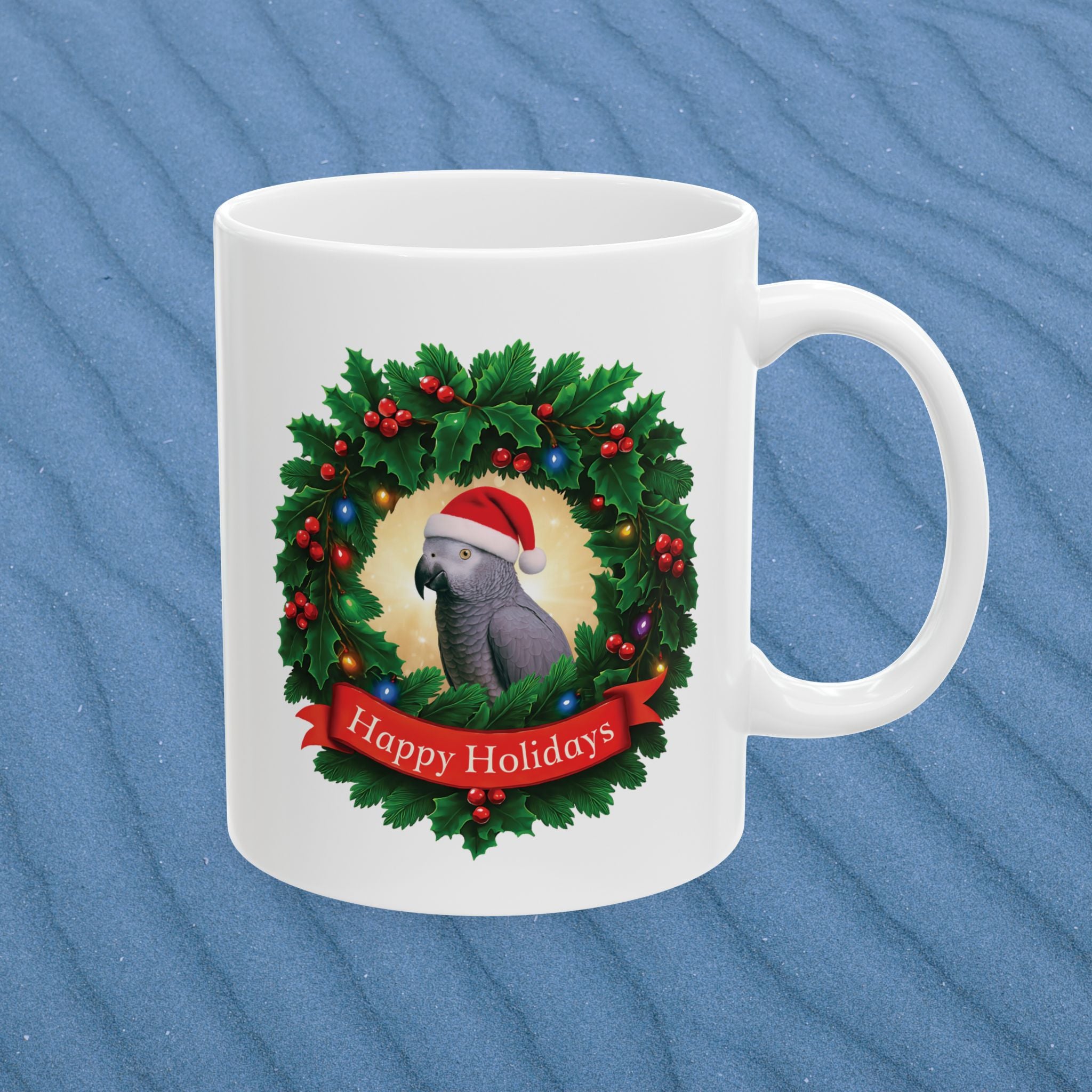 African Grey Rocks Ceramic Mug,