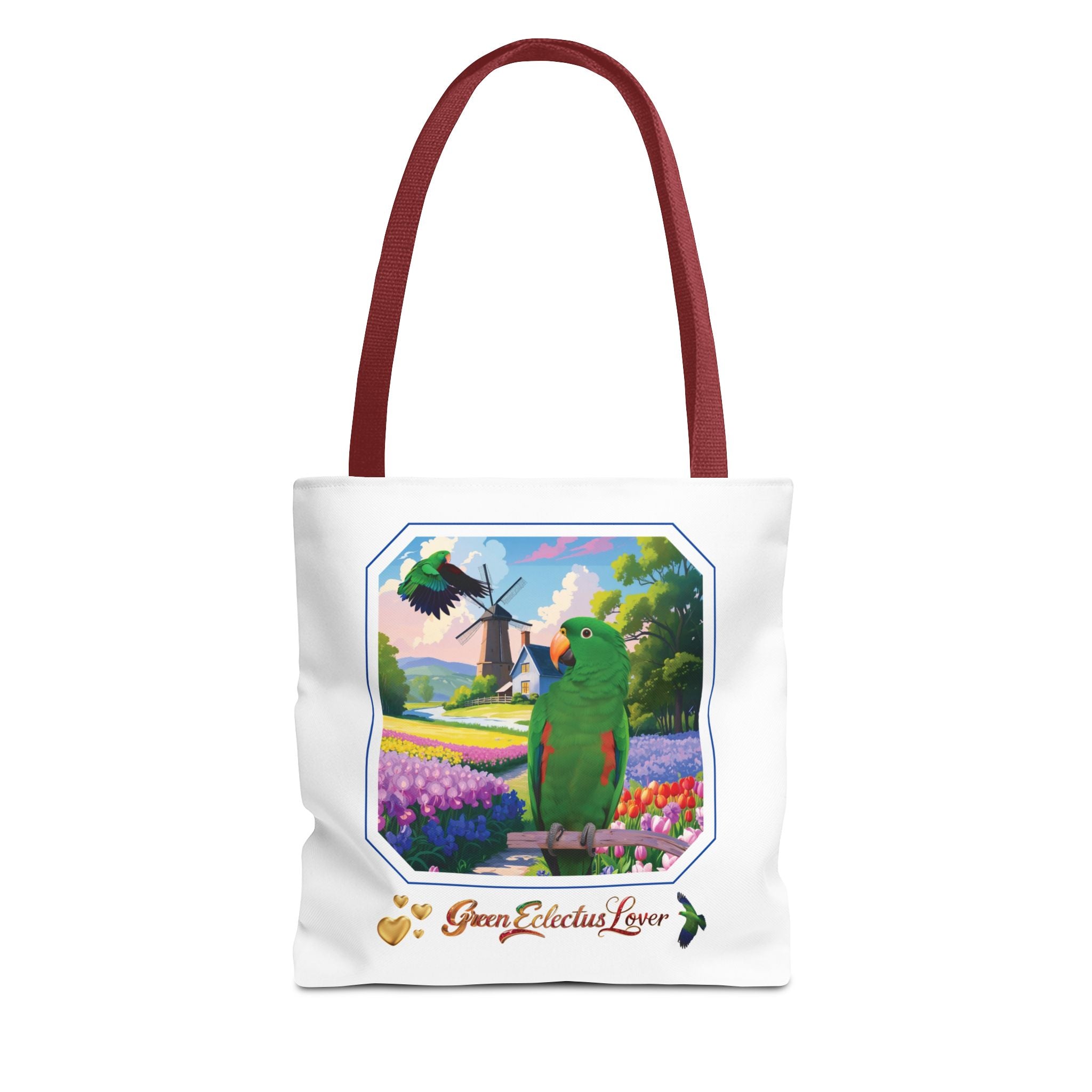 Green Eclectus Lover Nature Scenic Tote Bag