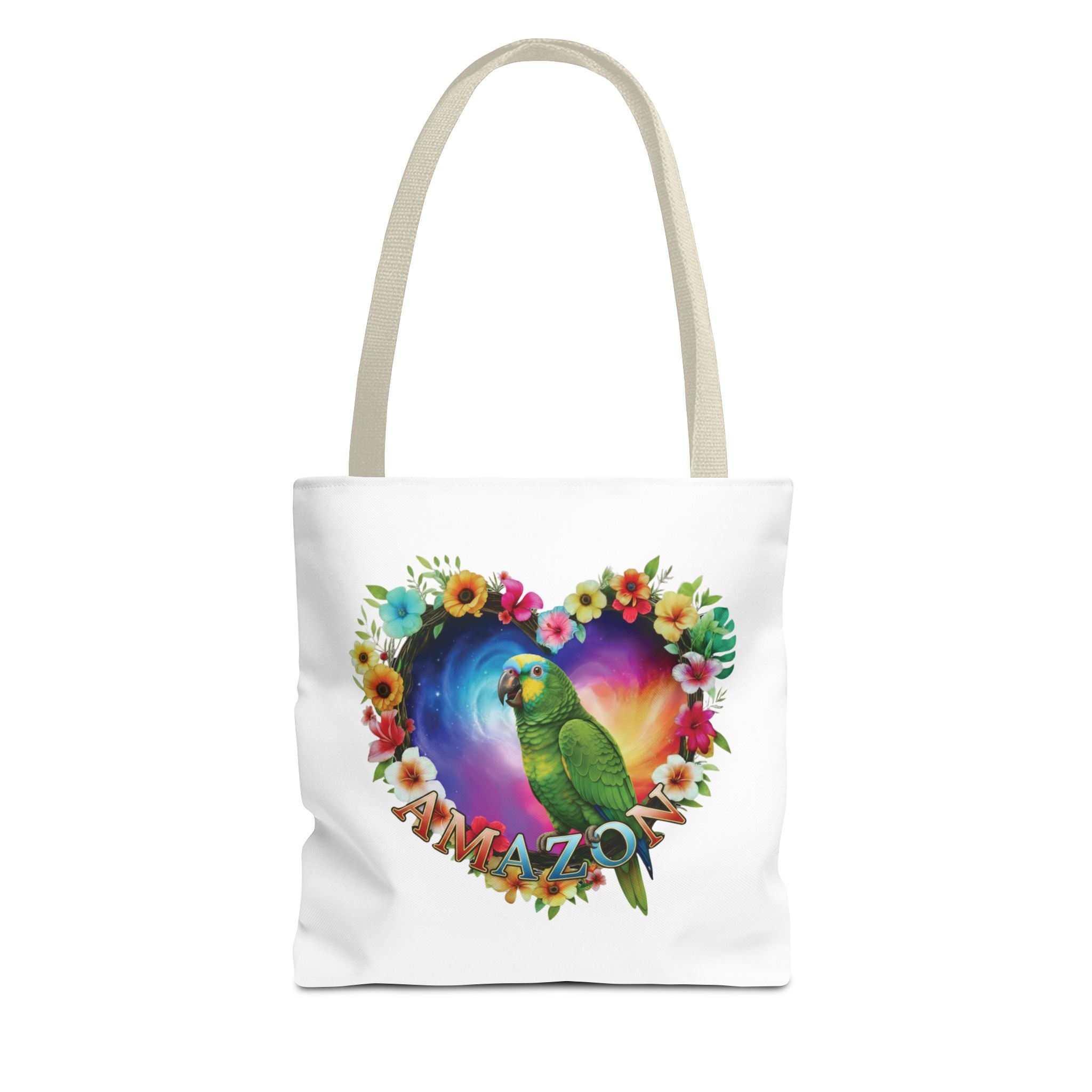 Amazon Floral Heart Tote Bag