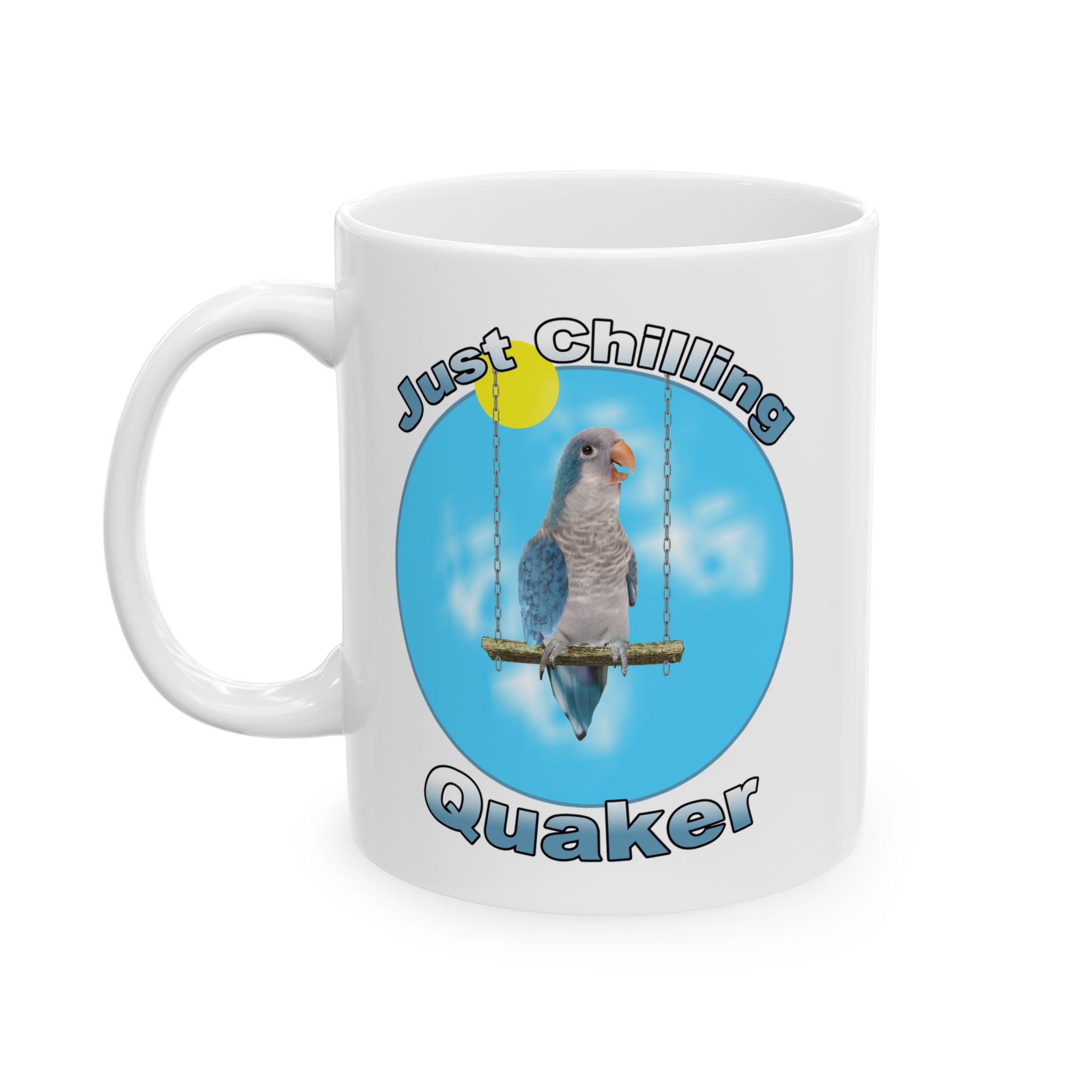 Just Chilling Swing Blue Quaker Mug