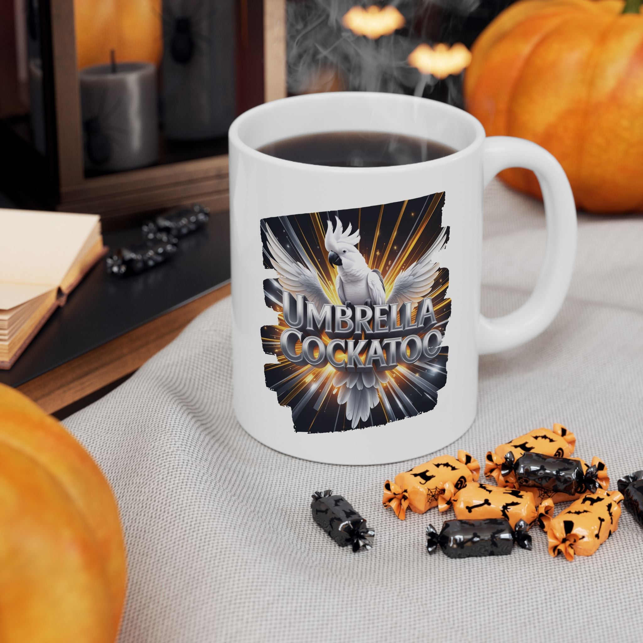 Umbrella Cockatoo Sunburst Mug