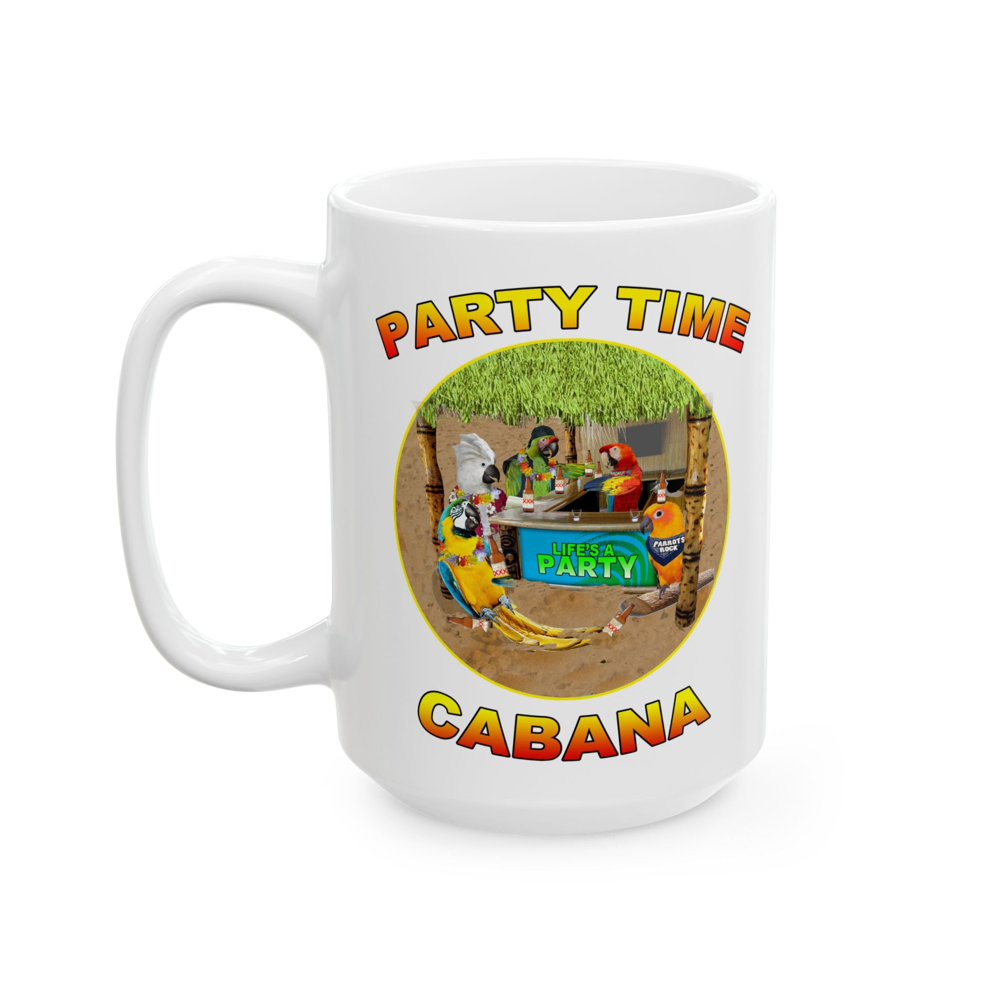 Party Time Cabana Sun Conure Mug