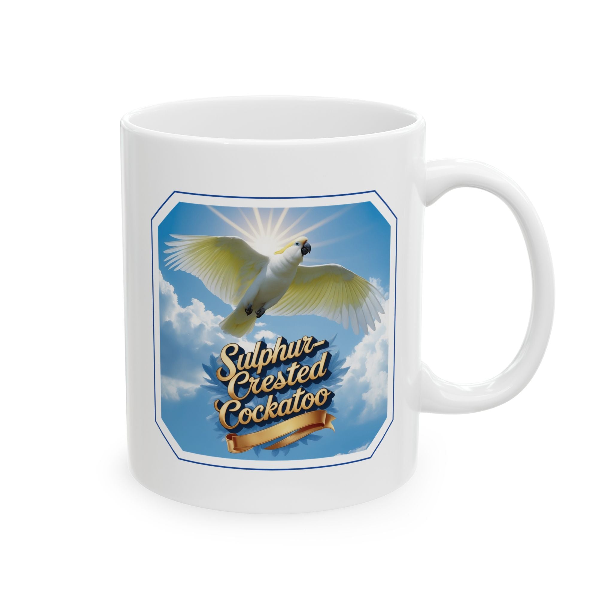 Sulphur Crested Cockatoo Sky Mug