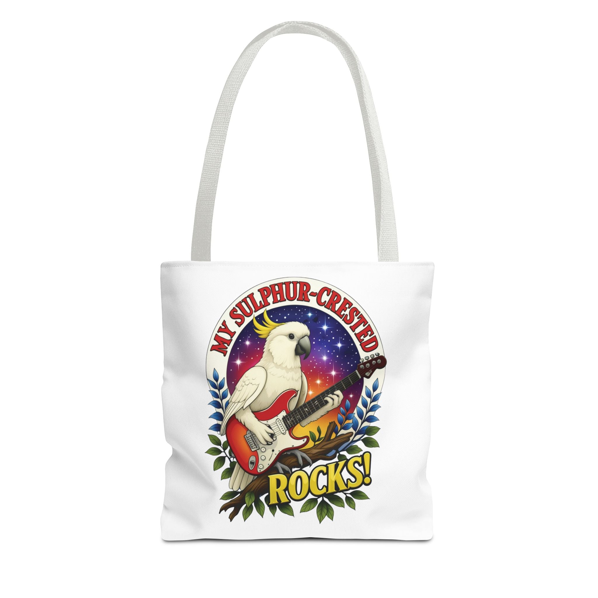 Sulphur-Crested Cockatoo Rocks Tote Bag