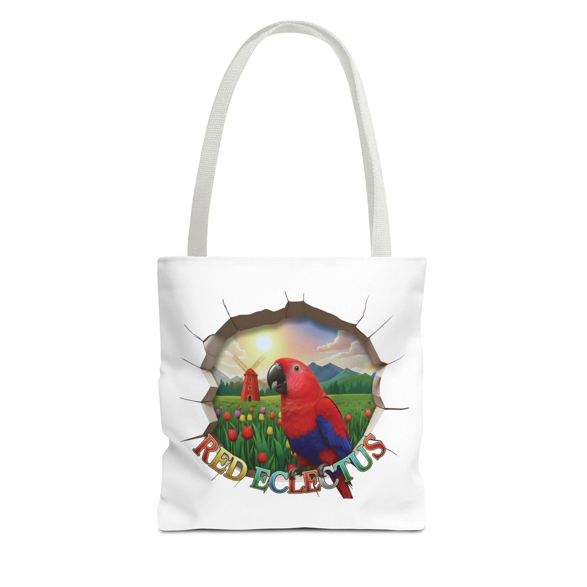 Red Eclectus Breakthrough Tote Bag