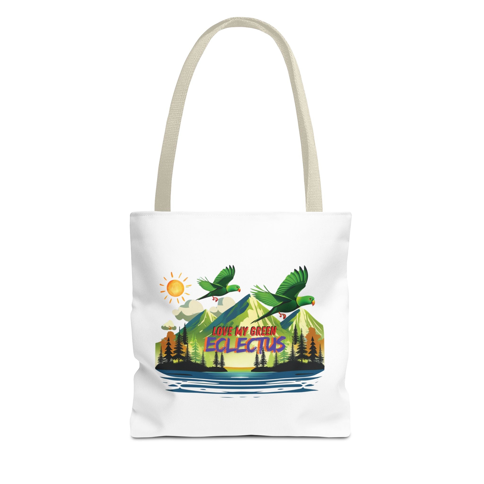 Green Eclectus Tote Bag
