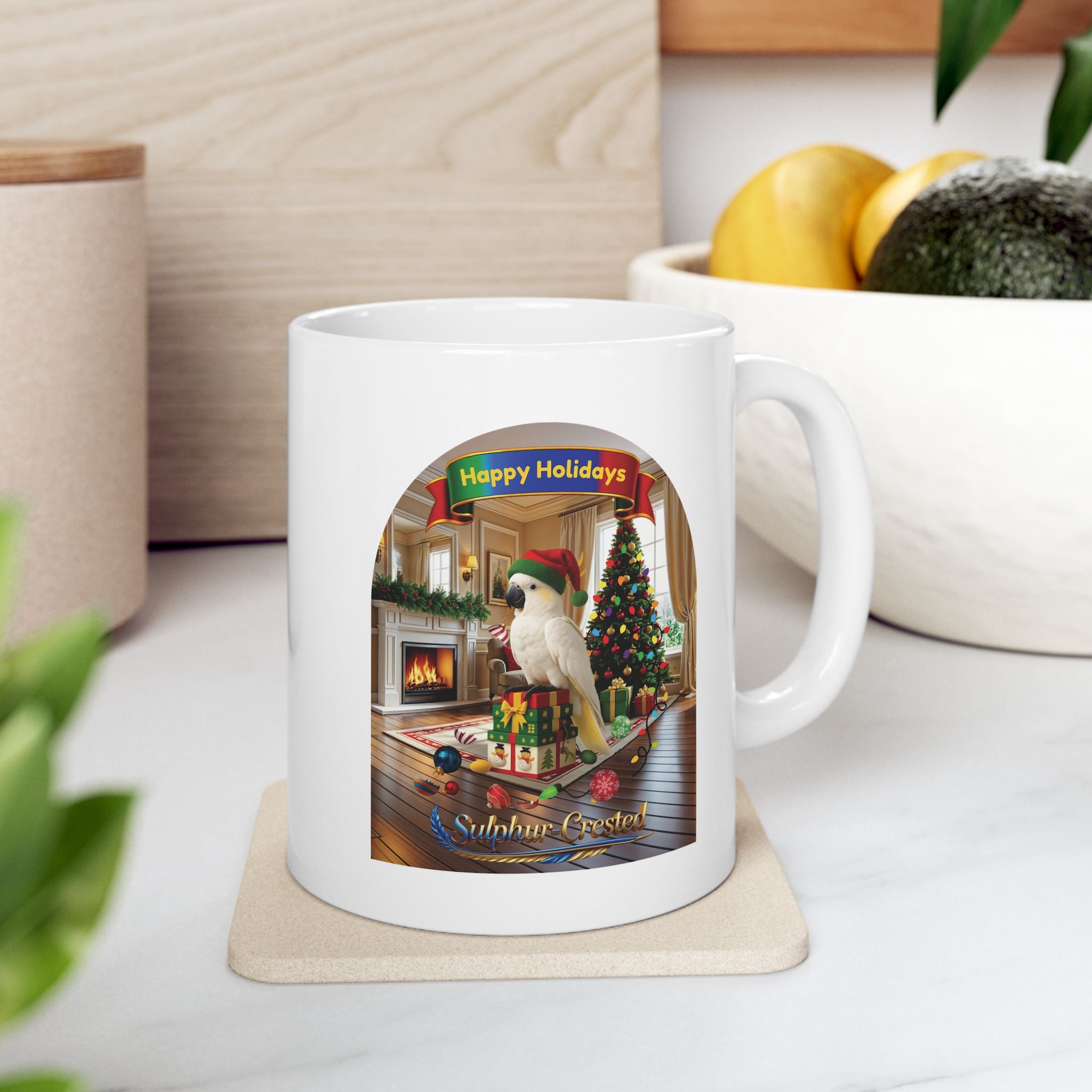 Happy Holidays Sulphur-Crested Mug