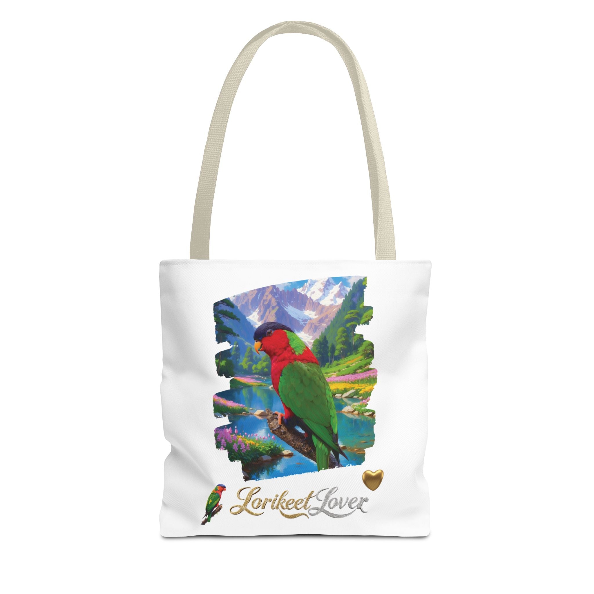 Red Green Lorikeet Lover Tote Bag