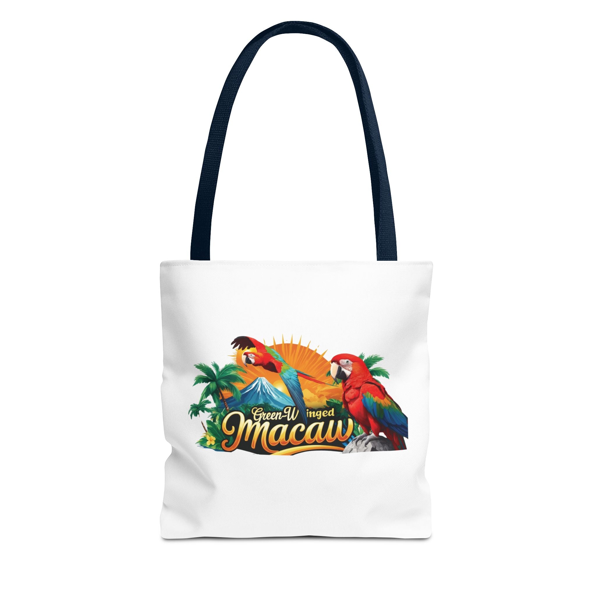 Rainbow Green Winged Macaw Tote Bag