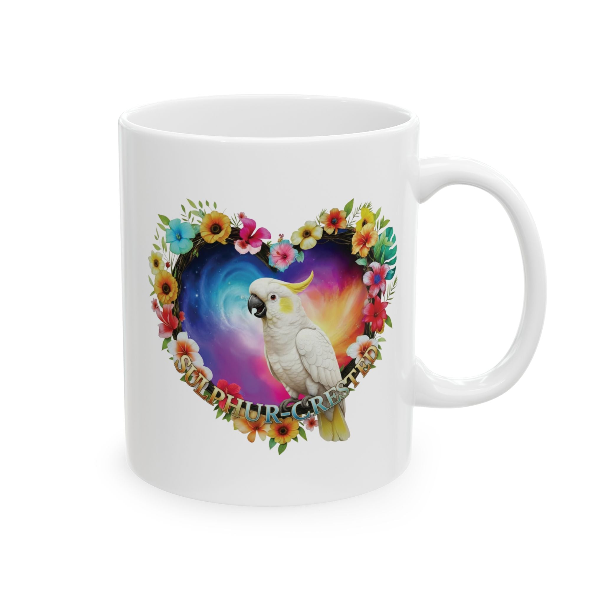 Sulphur Crested Floral  Mug